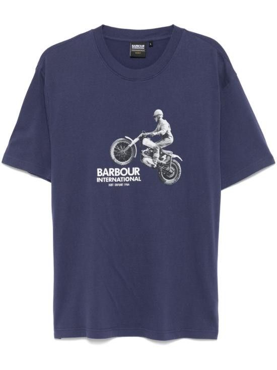Barbour BARBOUR Men T-Shirts MTS1432 BU78 Blue Size US M / EU 48-50 / 2 - 1 Thumbnail