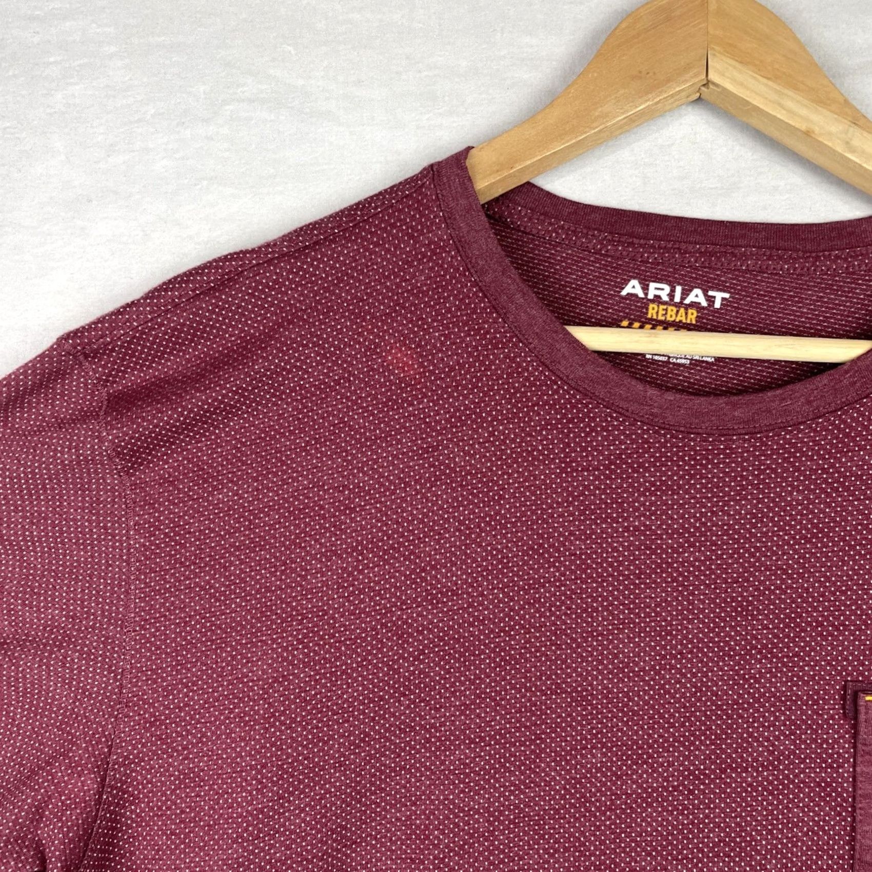 Ariat Ariat Rebar Shirt Mens 2XL XXL Purple Workman 360 AirFlow Short Sleeve Pocket Shirt Mens Purple 2XL Ariat Rebar Pocket Modern Outdoor Western Mens Size US XXL / EU 58 / 5 - 3 Thumbnail