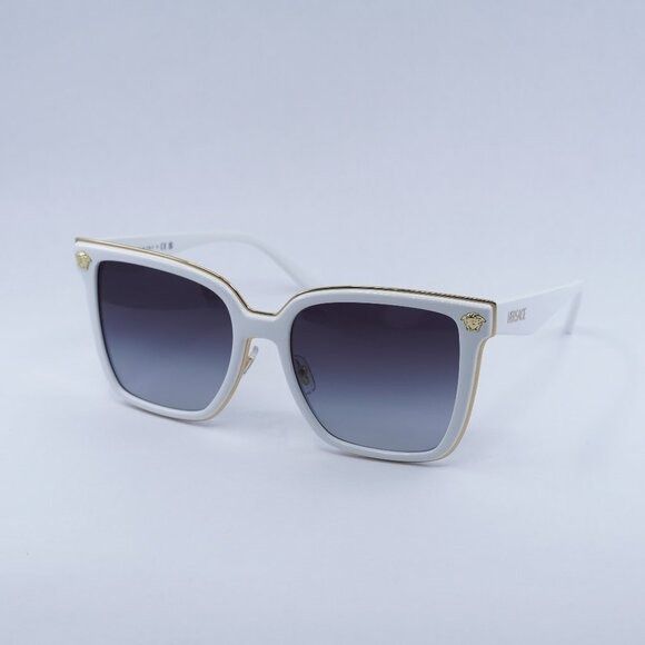 Versace Versace VE2278D 314/8G Sunglasses White Square Frame, Grey L Size ONE SIZE - 1 Thumbnail