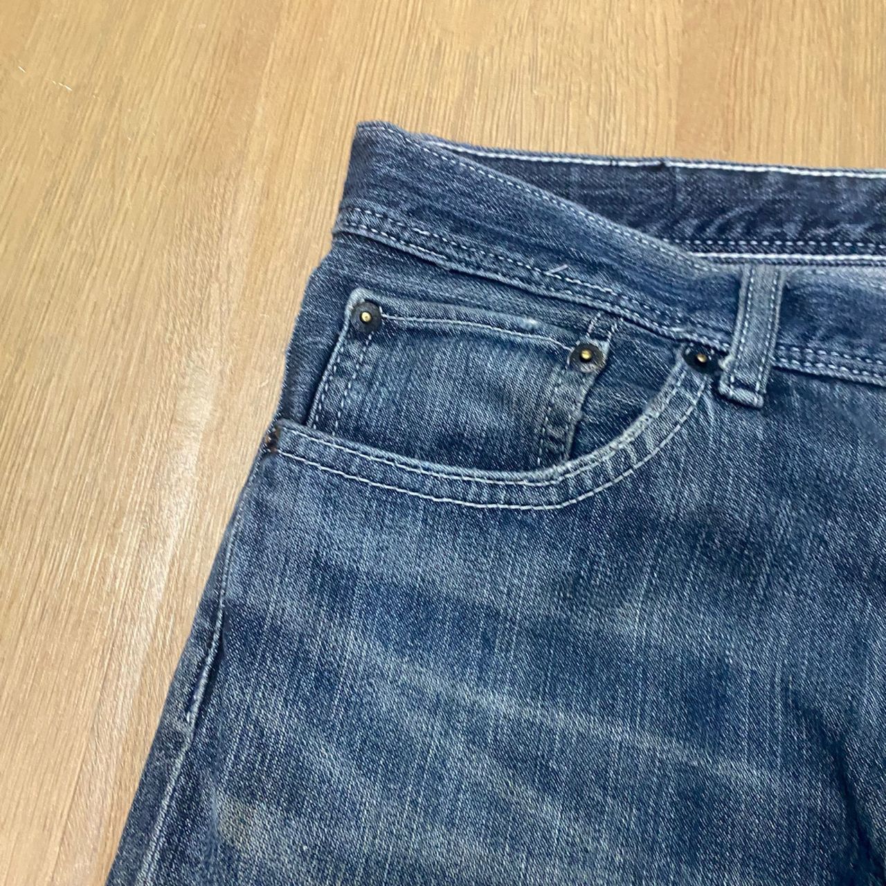 Uniqlo Vintage Uniqlo Jeans Slim Fit Shoe Cut Distressed Denim Size US 32 / EU 48 - 8 Thumbnail