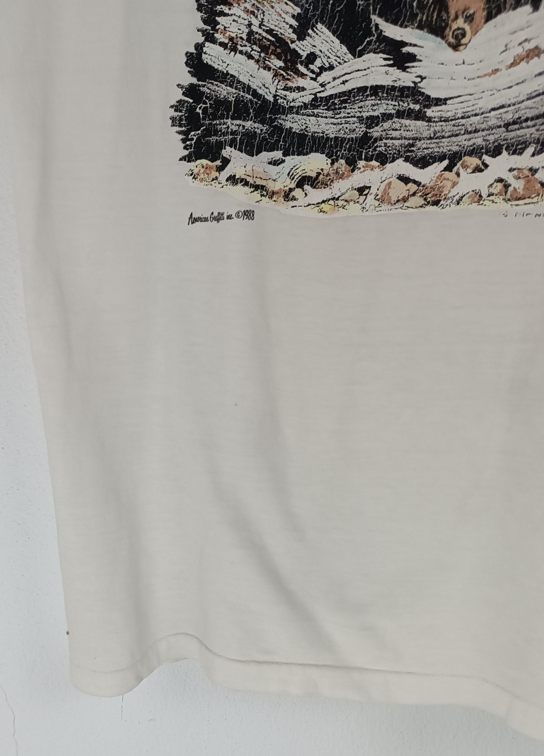 Vintage RARE🔥VINTAGE 80'S BLACK BEAR COLLECTOR ANIMAL HABITAT TEE Size US M / EU 48-50 / 2 - 8 Thumbnail