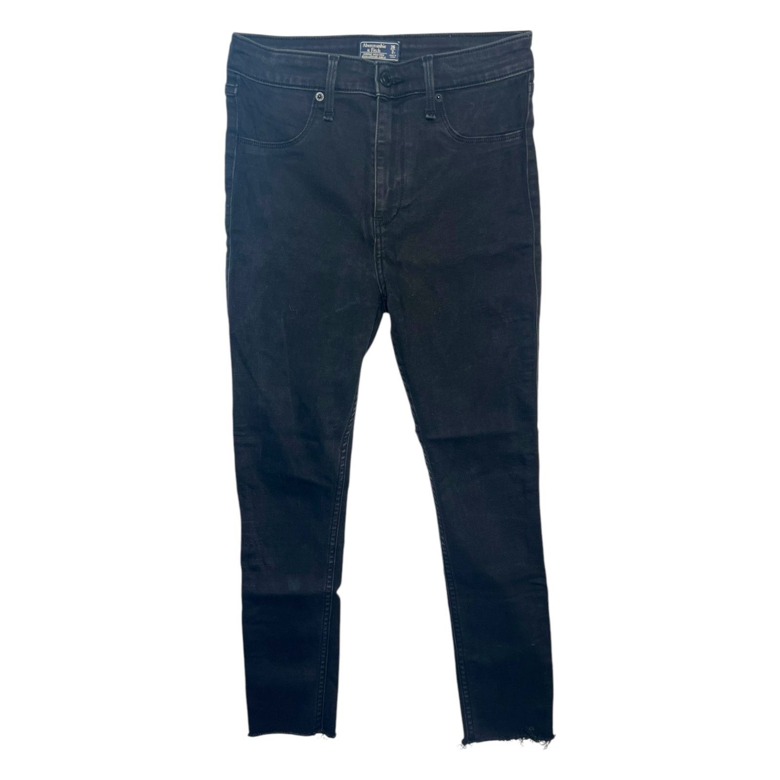 Abercrombie & Fitch Abercrombie Simone High Rise Jean Leggings Black Womens 2 Size 26" / US 2 / IT 38 - 1 Thumbnail