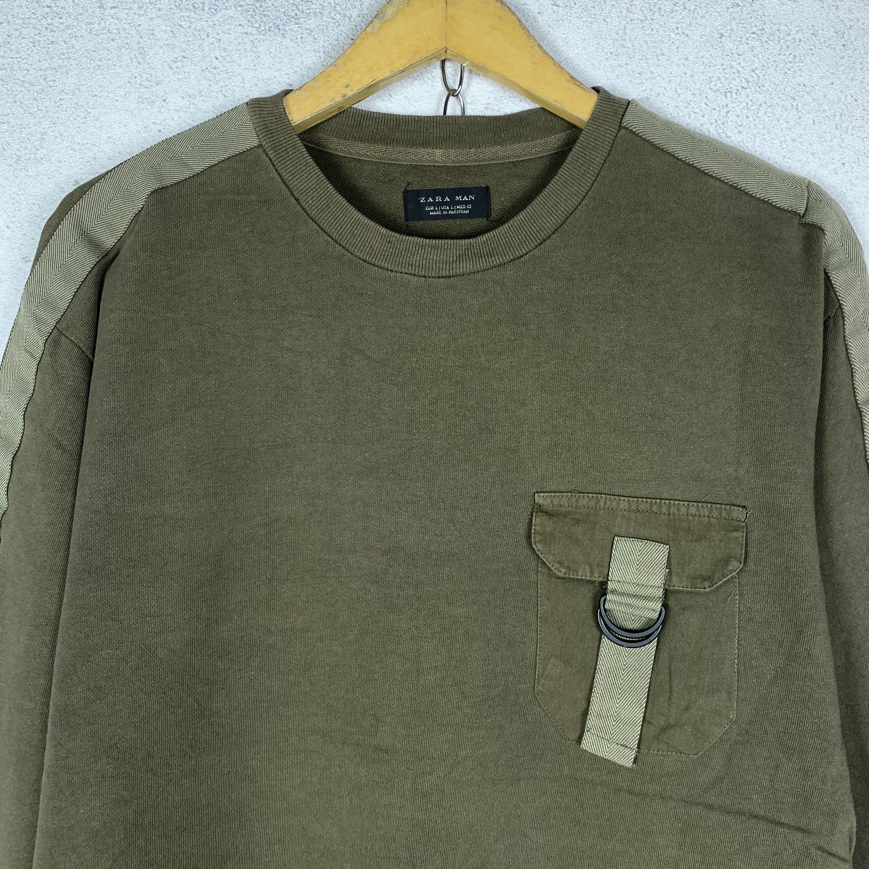 Zara Zara Man Utility Military Bondage Sweatshirt Crewneck Size US M / EU 48-50 / 2 - 3 Thumbnail