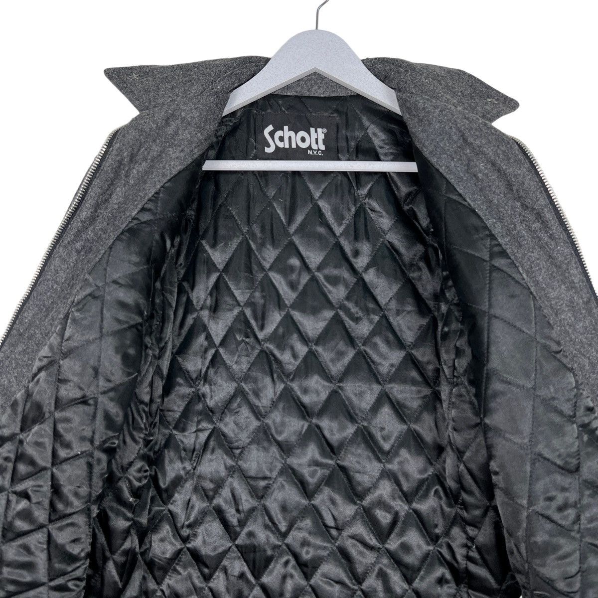 Schott 🔥 SCHOTT NYC WOOL QUILTED LINING JACKET Size US M / EU 48-50 / 2 - 13 Thumbnail