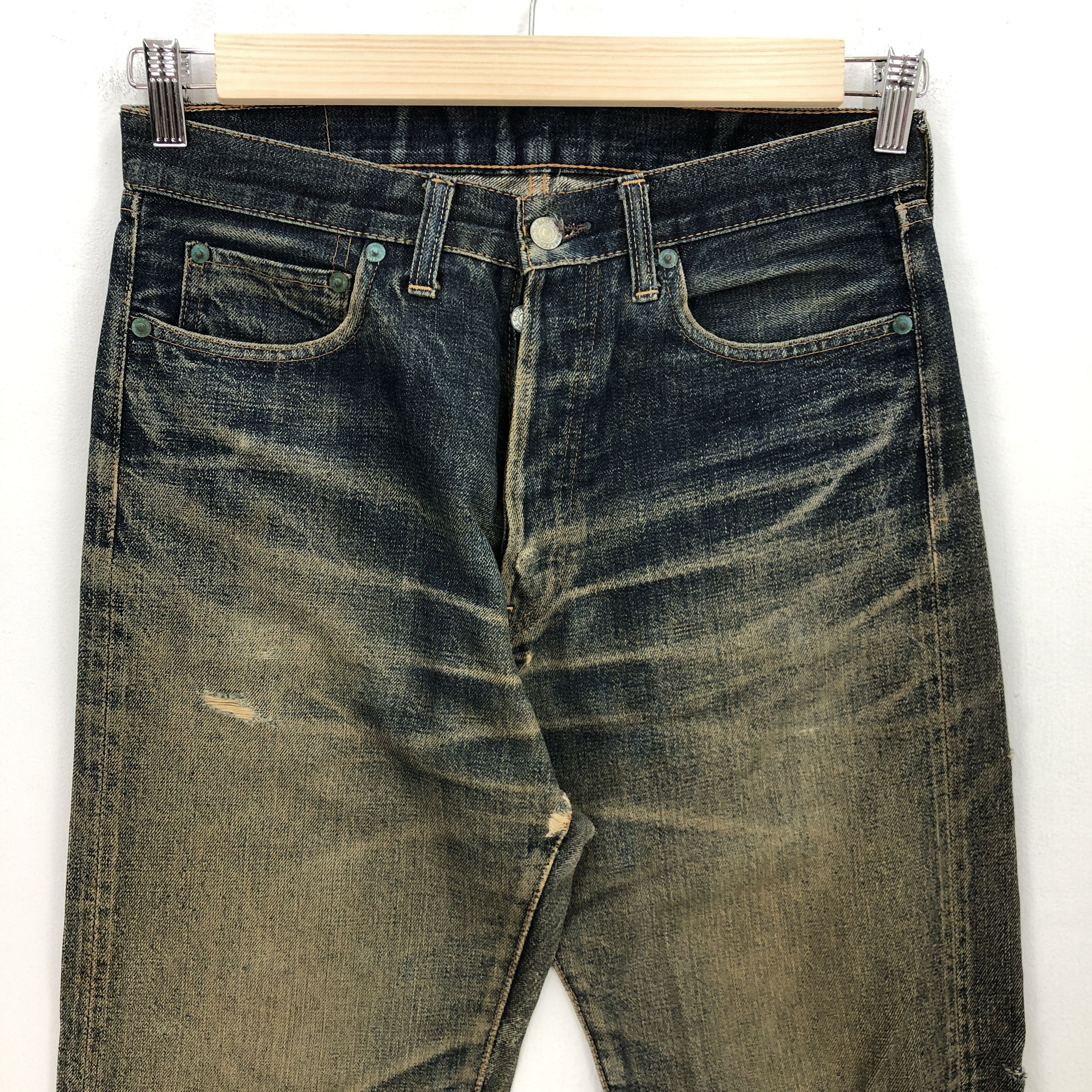 Denime Vintage 90s Denime Selvedge Jeans Japanese Redline Denim Size US 30 / EU 46 - 3 Thumbnail