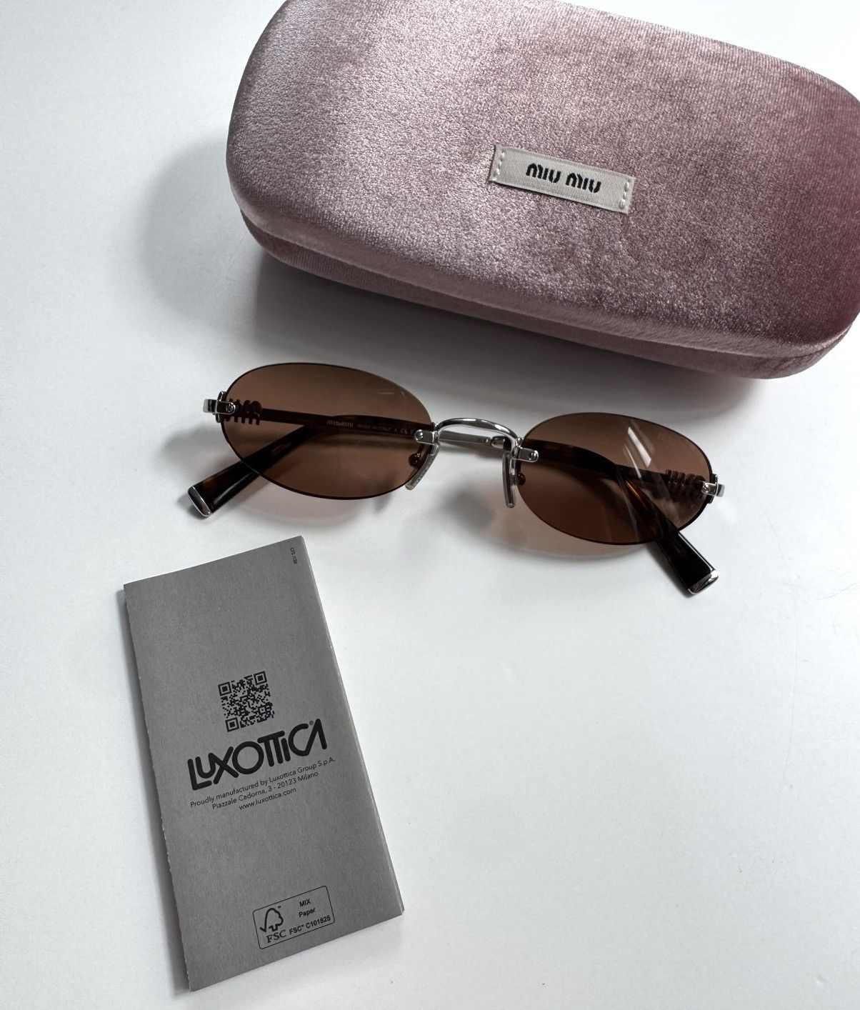 Miu Miu × Vintage NEW Miu Miu sunglasses MU A54S 1BC90Q Size ONE SIZE - 8 Thumbnail
