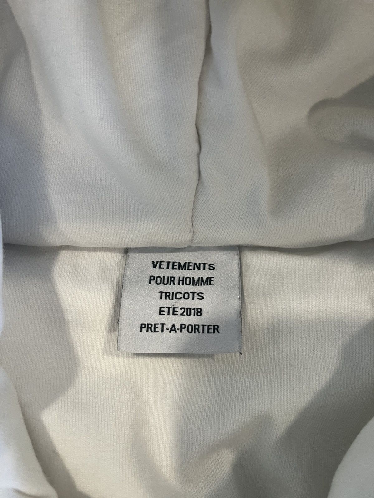 Vetements Vetements White Die Regionalbahn Bomber jacket/hoodie Size US S / EU 44-46 / 1 - 6 Thumbnail