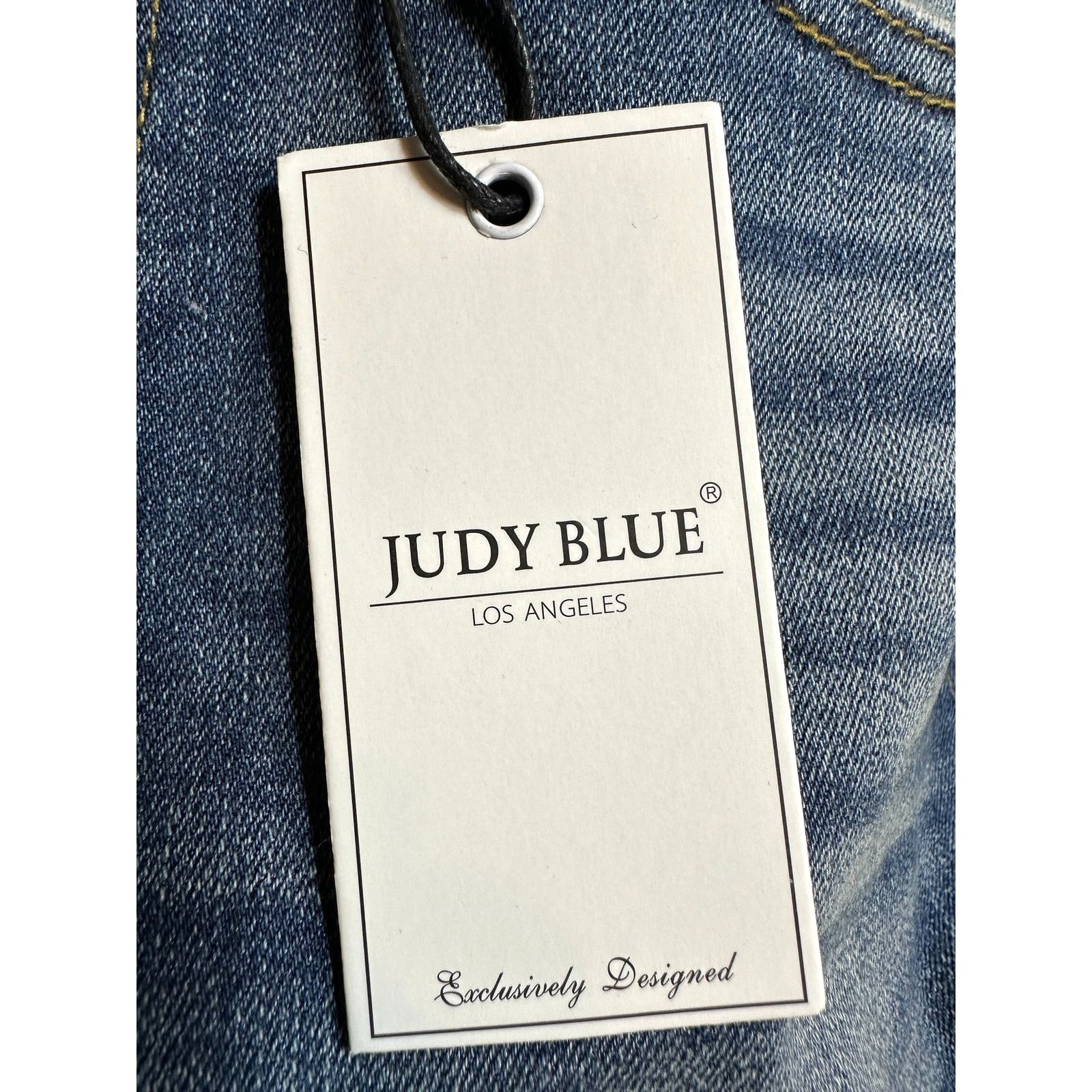 Judy Blue Judy Blue Adelene Mid Rise Cuffed Jeans Dark Blue 29 Size 29" - 15 Thumbnail