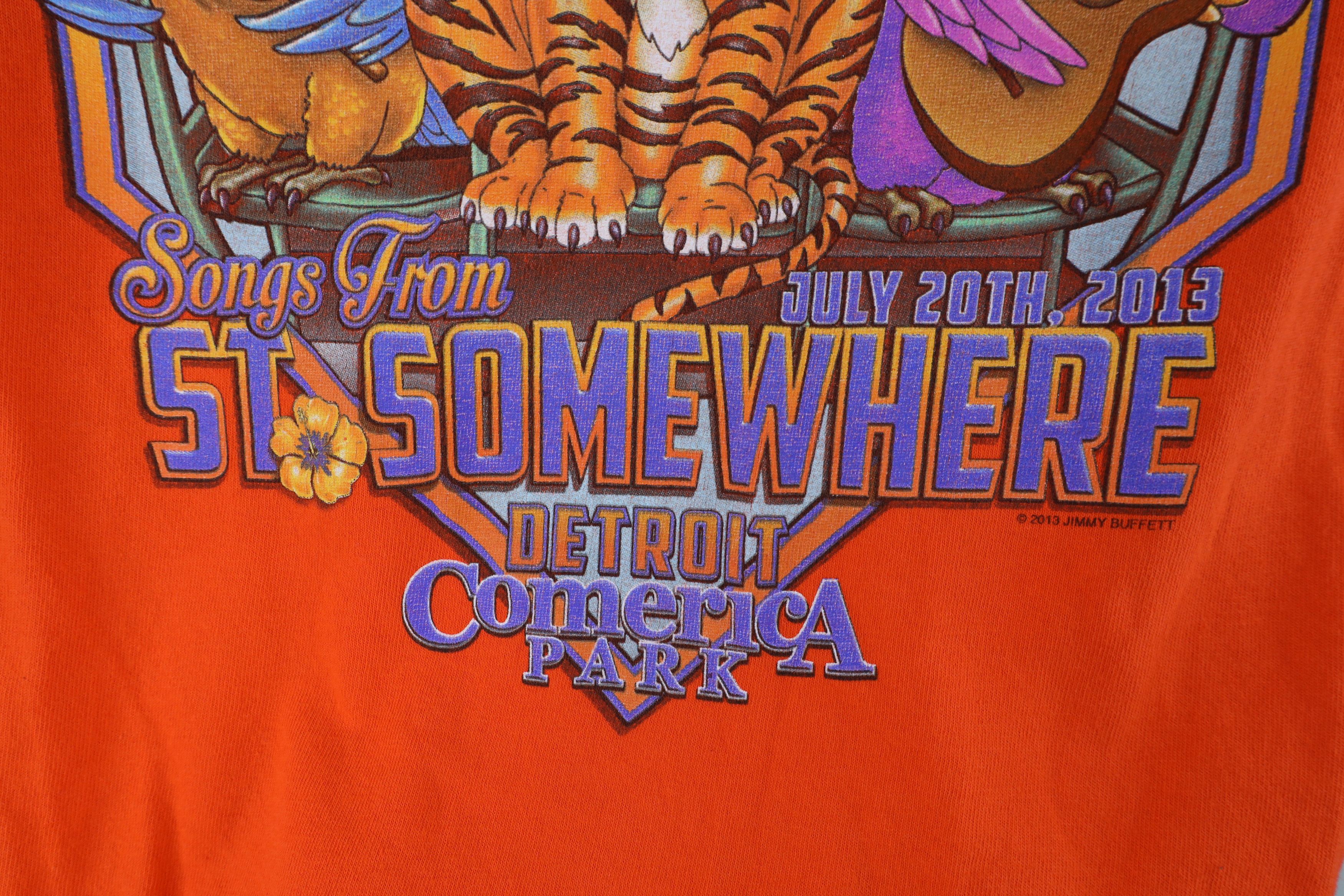 Vintage Y2K Jimmy Buffett Detroit Tigers Comerica Park Band T-Shirt Size US M / EU 48-50 / 2 - 5 Thumbnail
