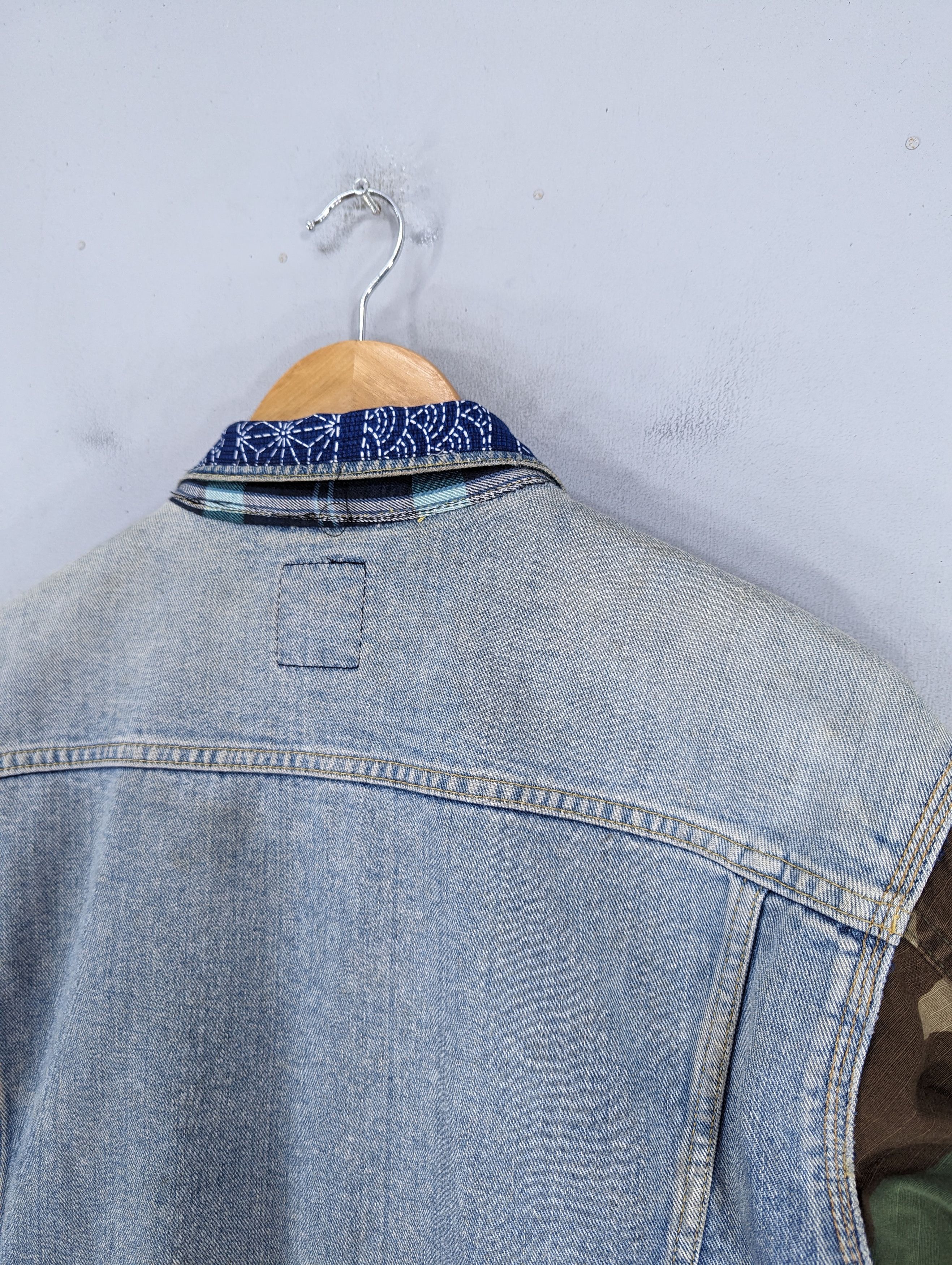 Lee 🔥1 Of 1 Custom Lee X Army Sleeve Denim Jacket Distressed Size US M / EU 48-50 / 2 - 21 Thumbnail
