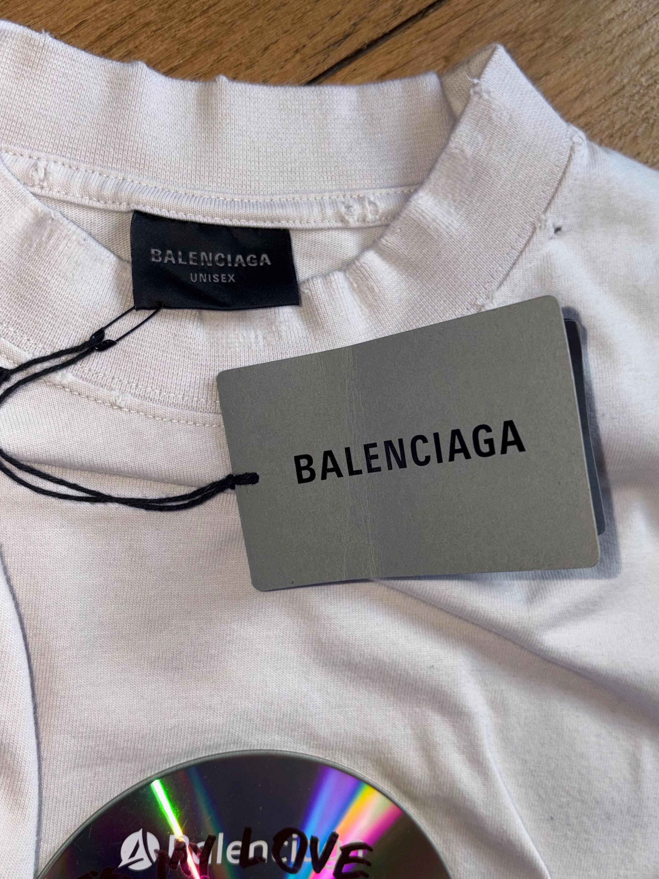 Balenciaga Balenciaga Valentines to my love CD tshirt Size US XS / EU 42 / 0 - 4 Thumbnail