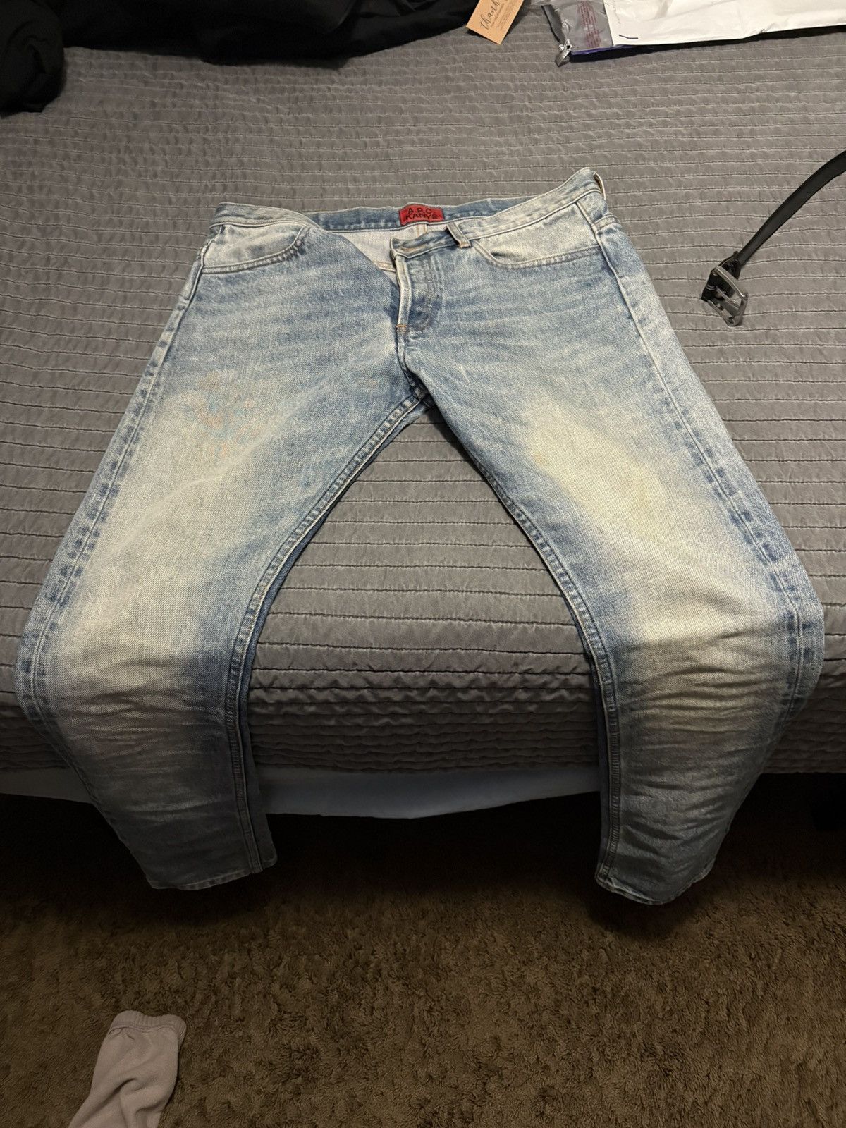 A.P.C. A.P.C. X Kanye west Selvedge Light wash (insane fade) 2013 ) Size US 29 - 1 Thumbnail