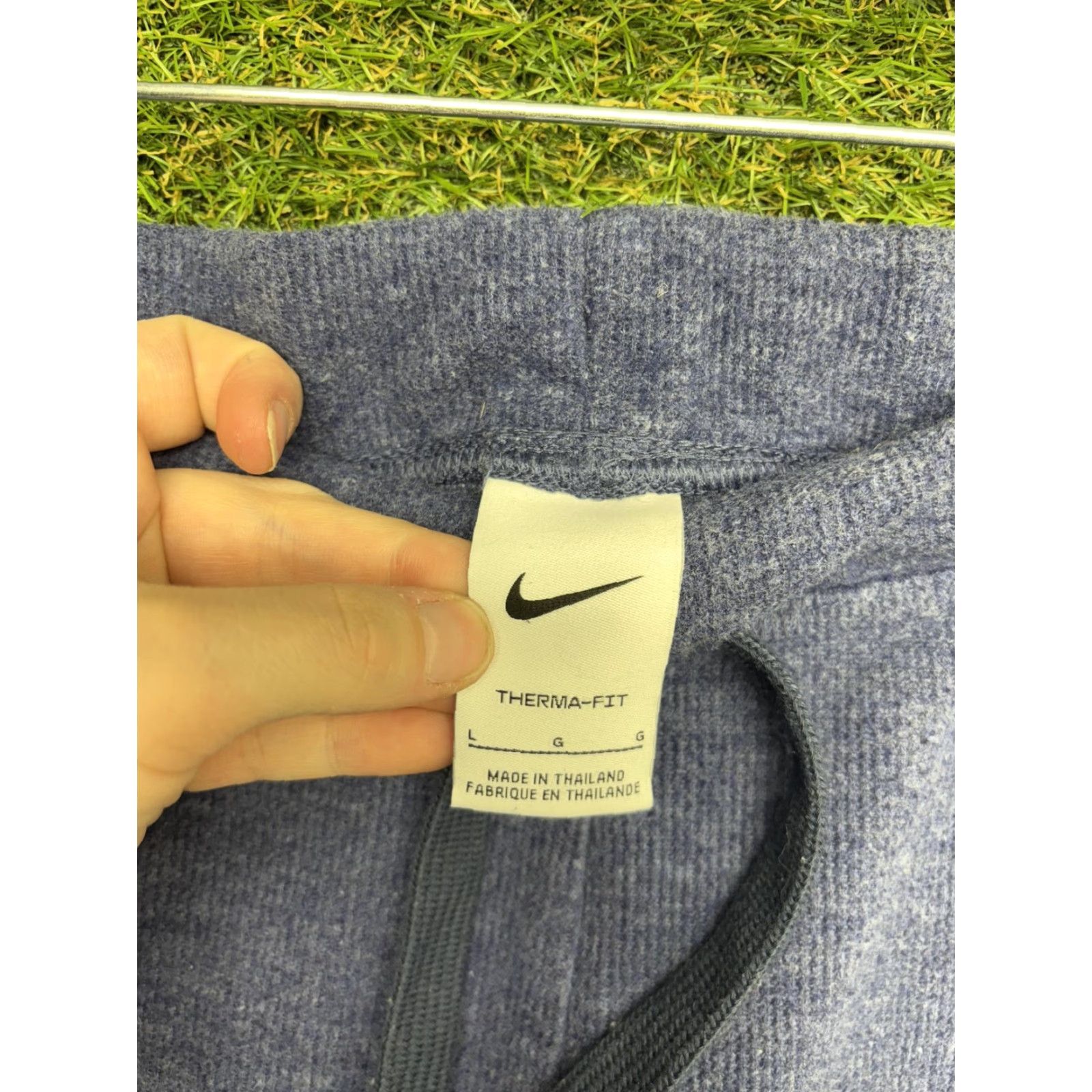 Nike Nike Therma-FIT Pants Mens L Blue Fleece Jogger Sweatpants Athletic Size US 33 - 7 Thumbnail