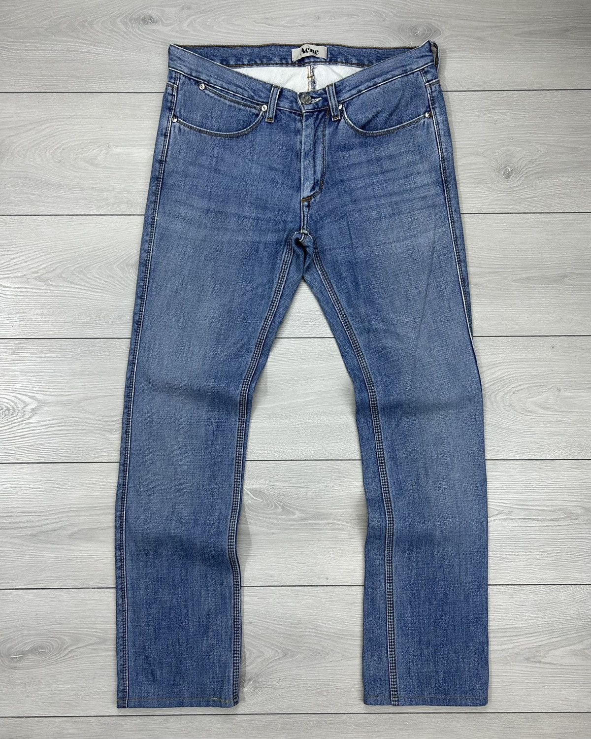 Acne Studios × Vintage Acne Studios Vintage Max Contrast Light Jeans size 31/34 Size US 31 - 3 Thumbnail
