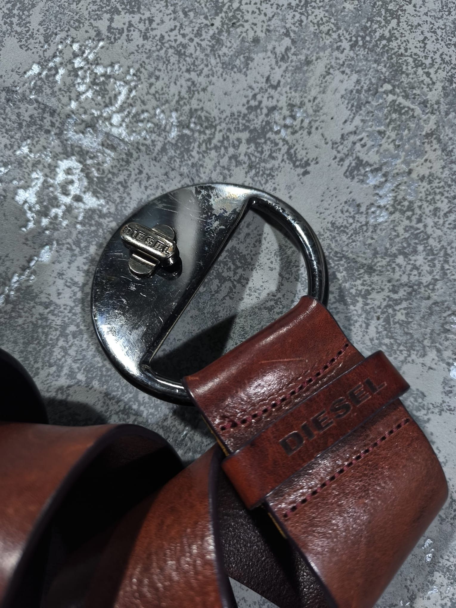 Diesel vintage diesel d-ring big buckle western italy leather belt Size ONE SIZE - 2 Thumbnail