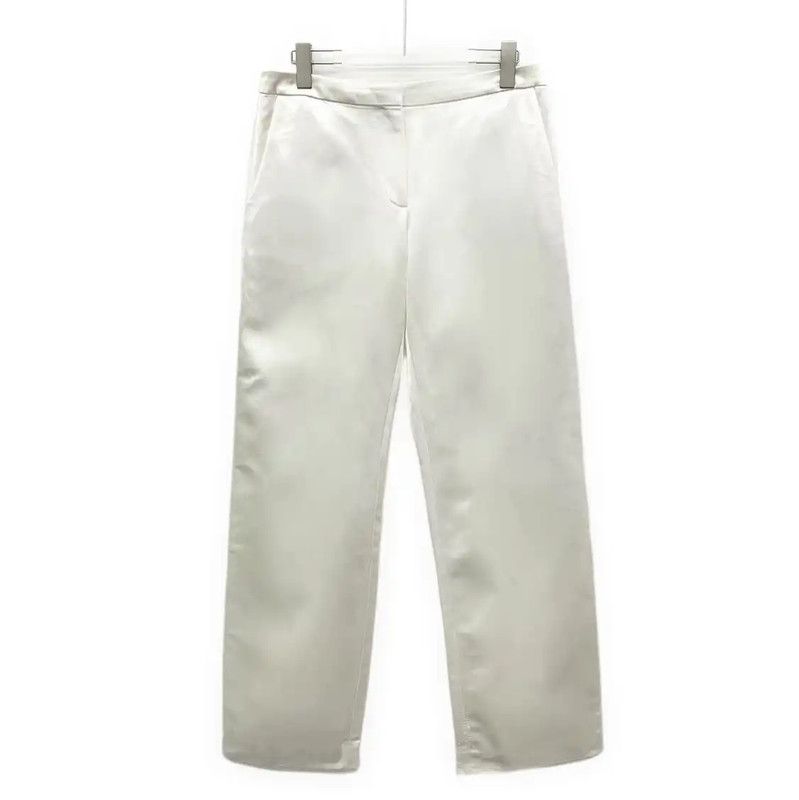 Loewe Loewe White Cotton Casual Pants for Women 0089 Size 23" - 1 Thumbnail