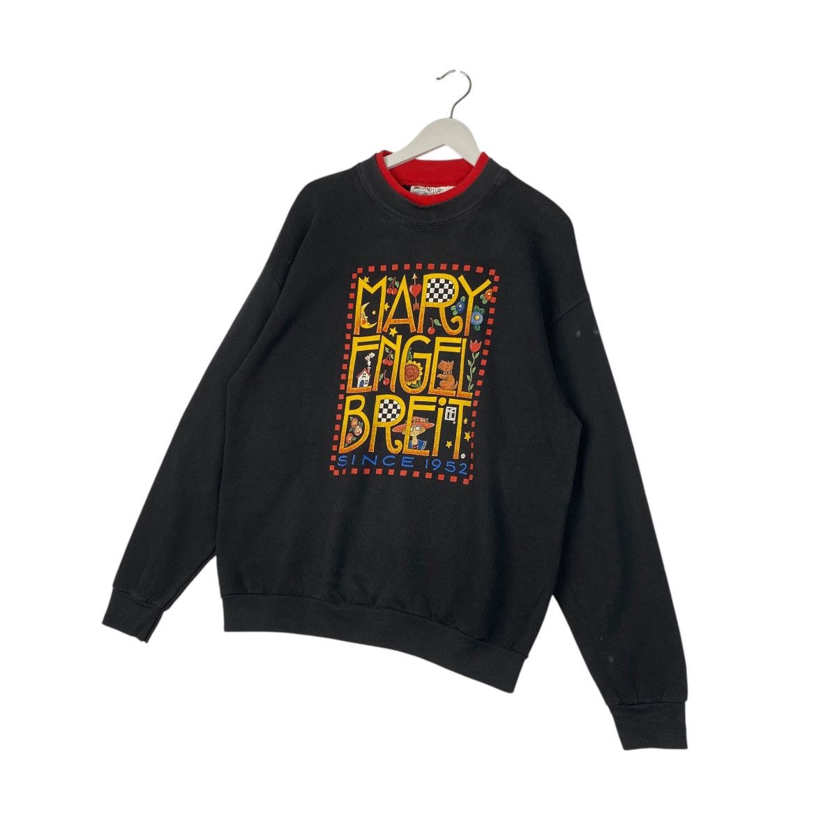 Designer × Vintage Vintage Mary Engelbreit Since 1952 Sweatshirt Black Size L / US 10 / IT 46 - 2 Thumbnail