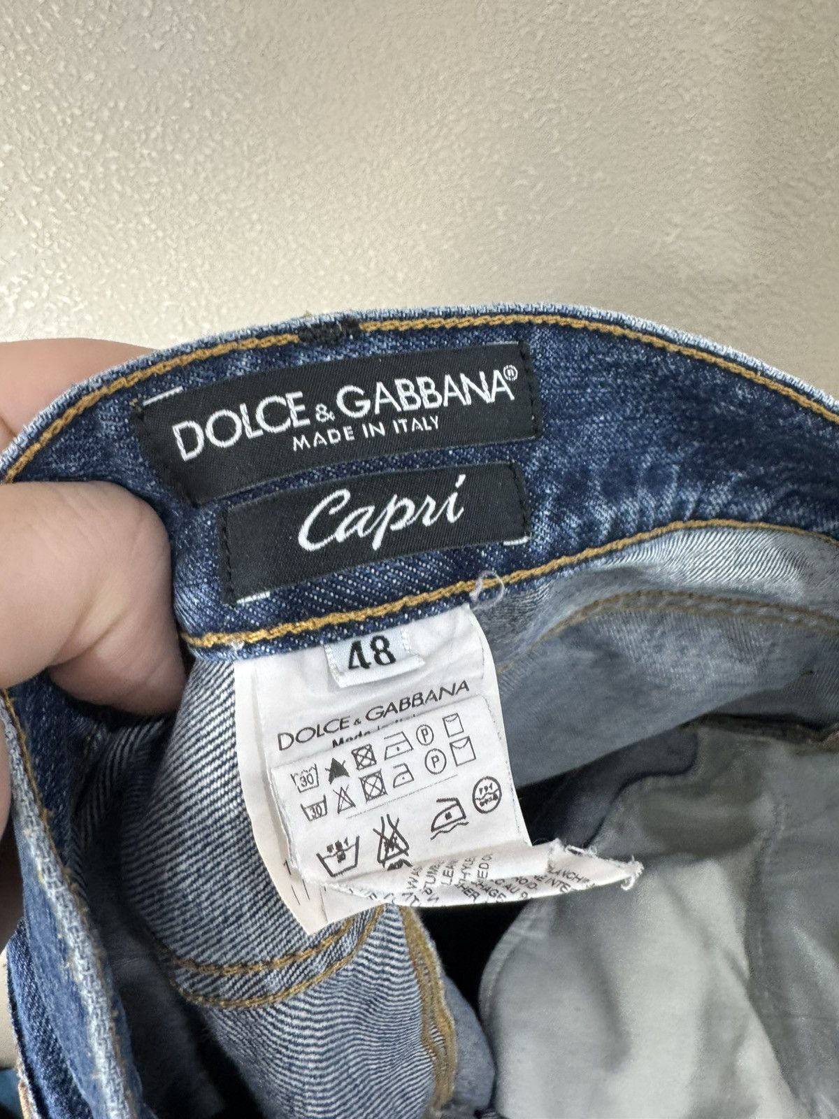 Dolce & Gabbana Dolce & Gabbana denim Capri jeans logo Size US 32 / EU 48 - 4 Thumbnail