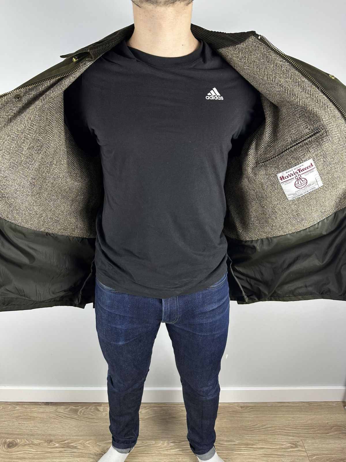Harris Tweed × Seil Marschall Seil Marschall wax Parka Coat Green jacket Harris Tweed Size US L / EU 52-54 / 3 - 4 Thumbnail
