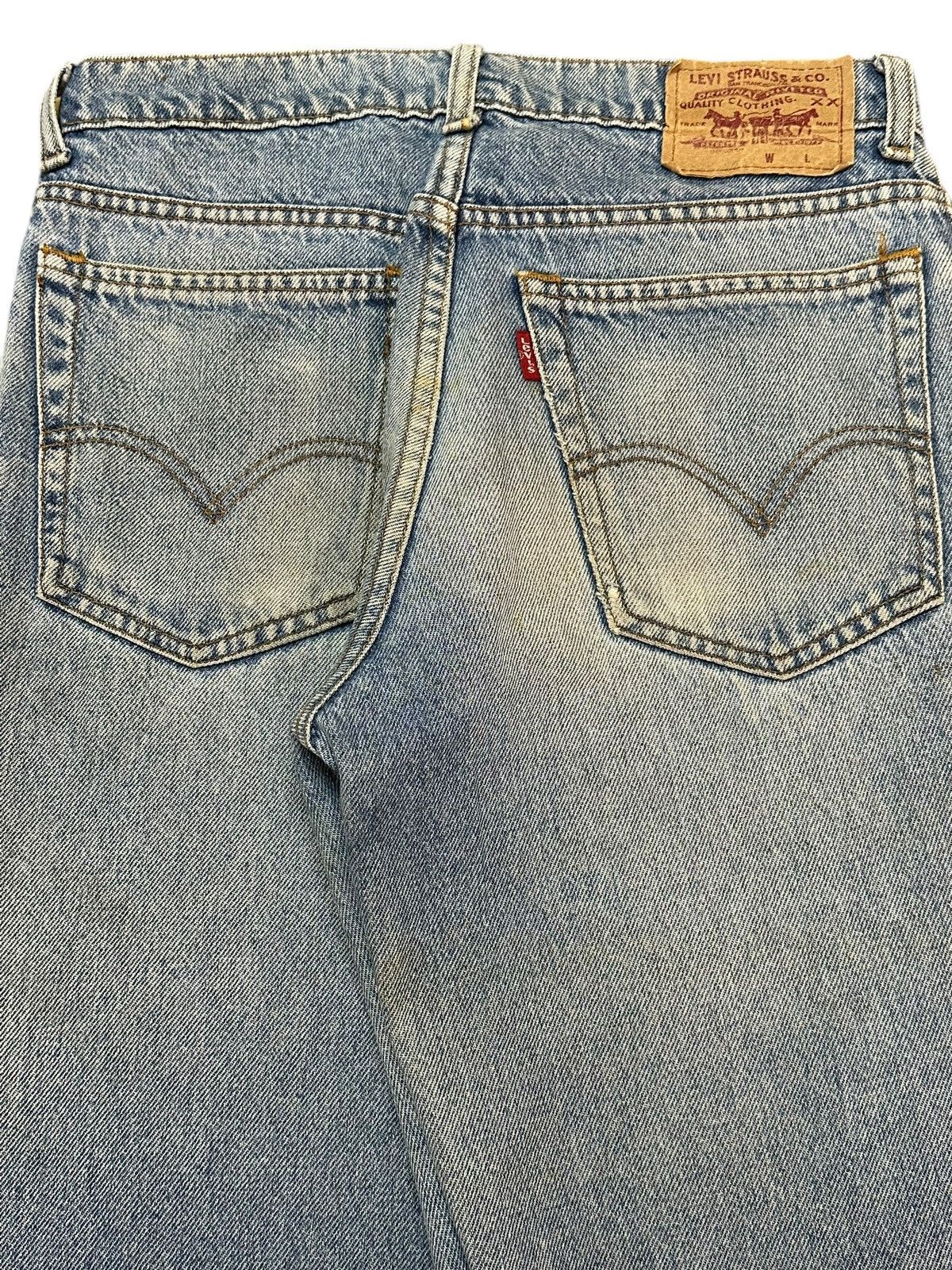 Levi's Vintage 90s Levis 515 Blue Faded Wash Distress Style Jeans Size US 29 - 6 Thumbnail