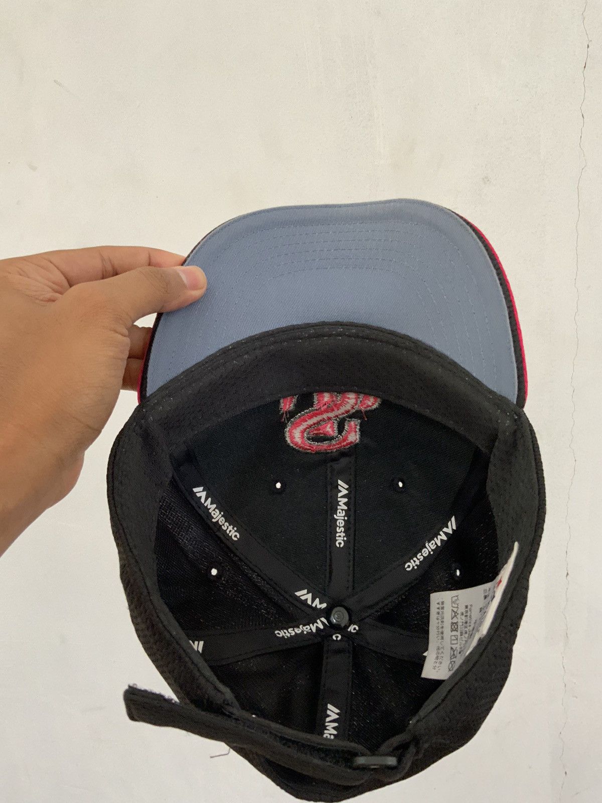 Majestic Majestic SH Pink Black Hat Size ONE SIZE - 8 Thumbnail