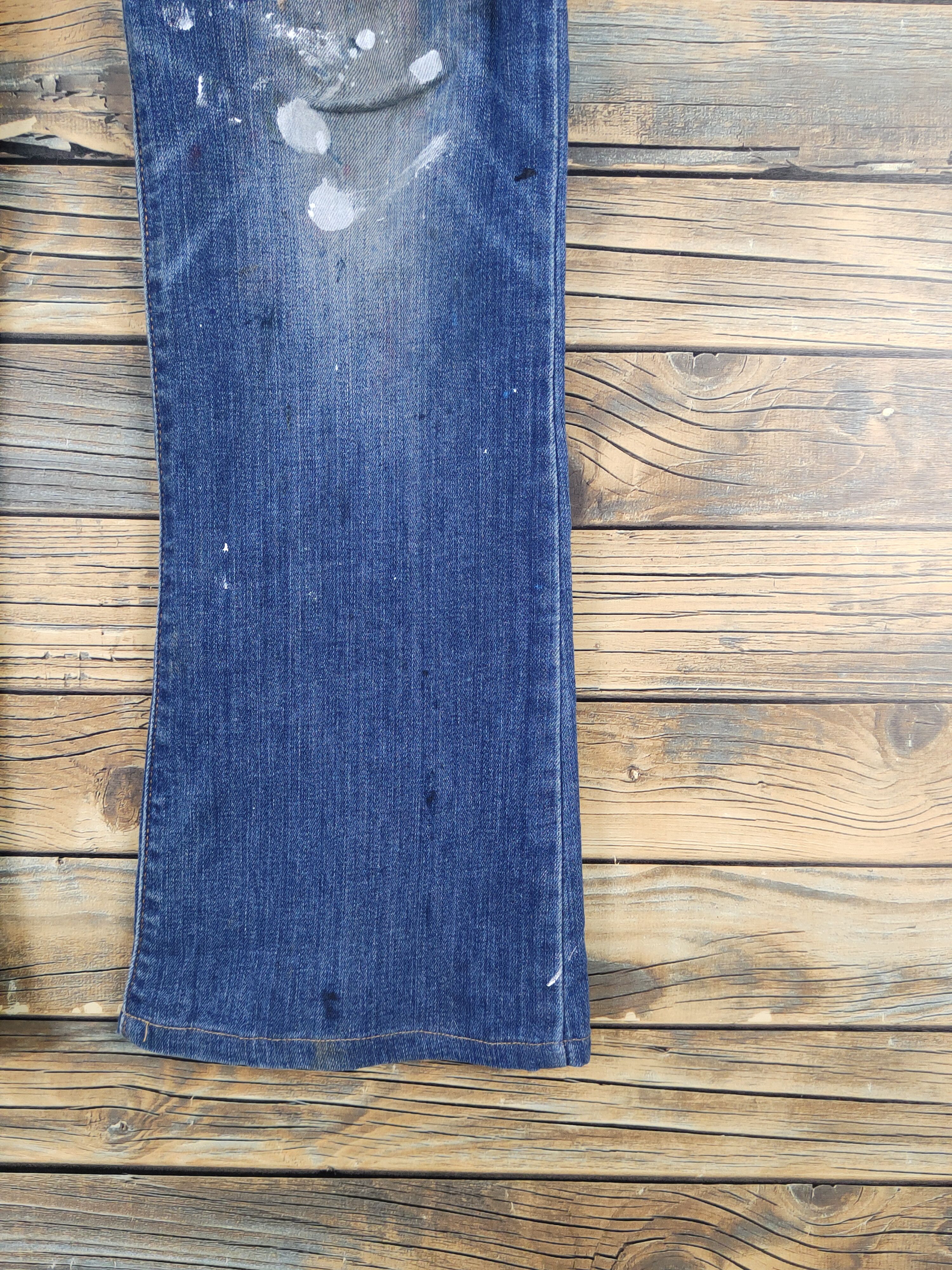 Levi's Levi's painter bootcut Distressed Ripped denim Jeans #W1980 Size 27" / US 4 / IT 40 - 6 Thumbnail