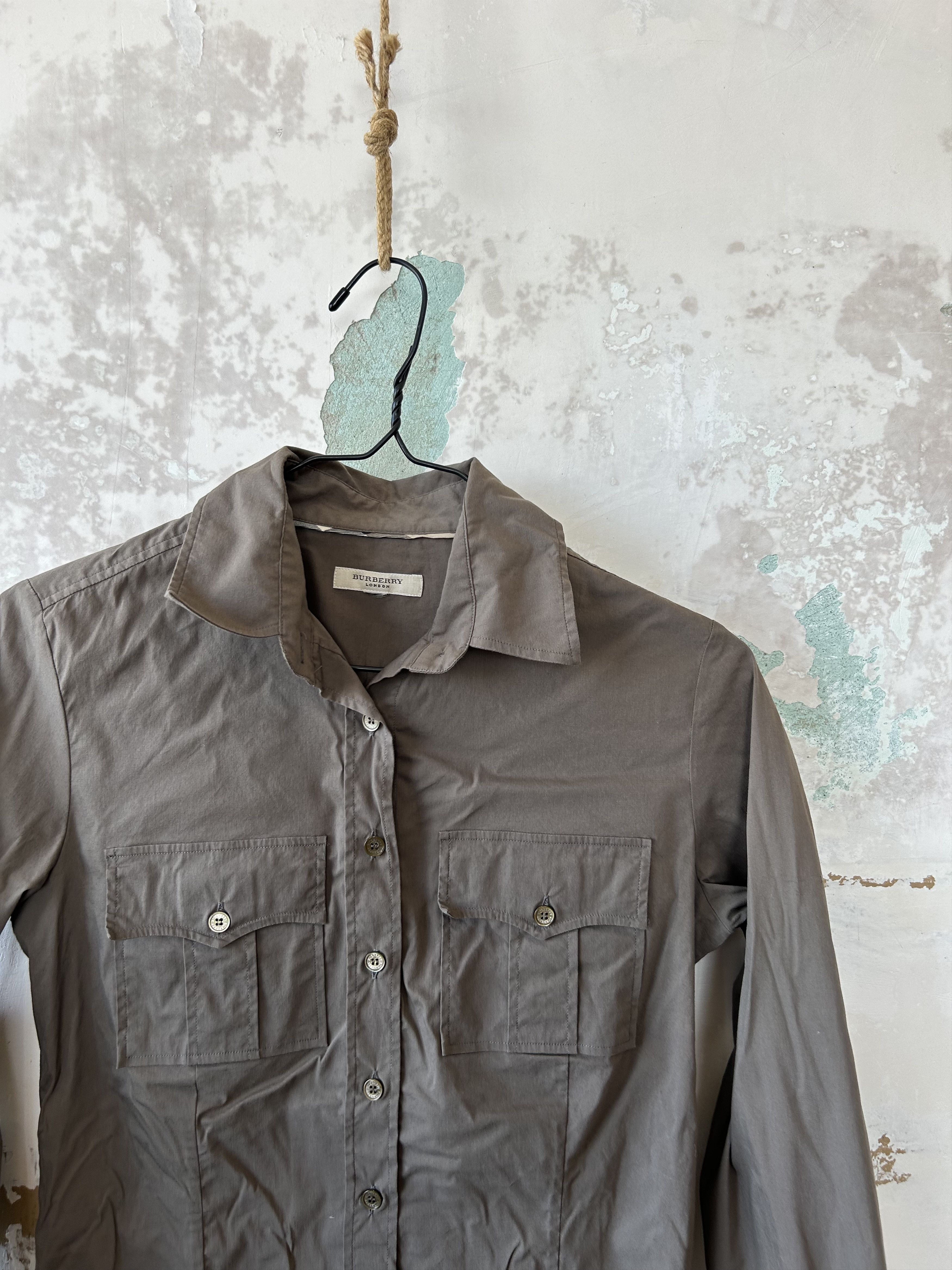 Burberry Vintage Woman Burberry Shirt Long Sleeve Y2K Size M / US 6-8 / IT 42-44 - 3 Thumbnail