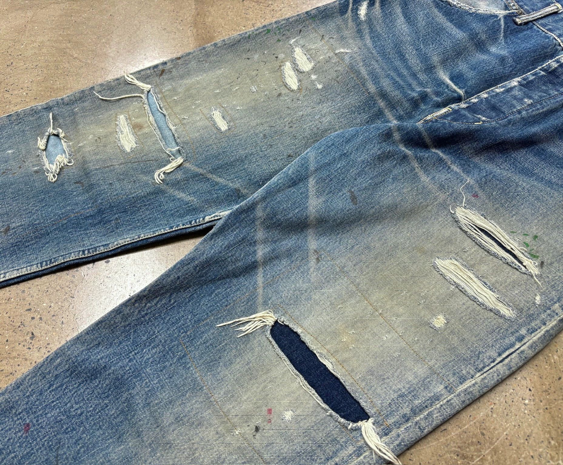 Visvim Visvim ICT Hakama Pants Crash Jeans Size US 28 / EU 44 - 4 Thumbnail