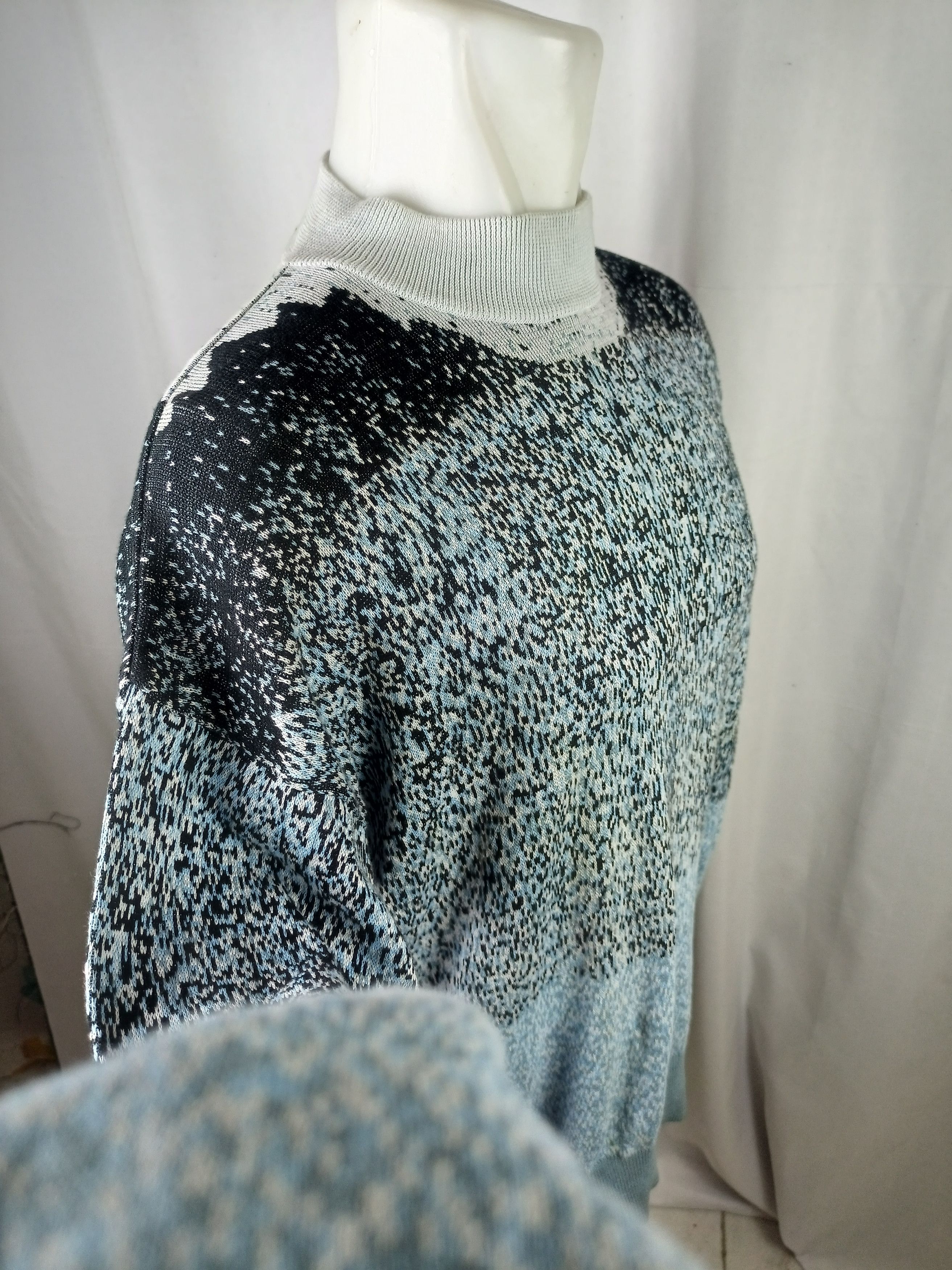 Designer × Kenzo KENZO PARIS Mix Color Knit Sweater Jumper Neck Size US L / EU 52-54 / 3 - 4 Thumbnail