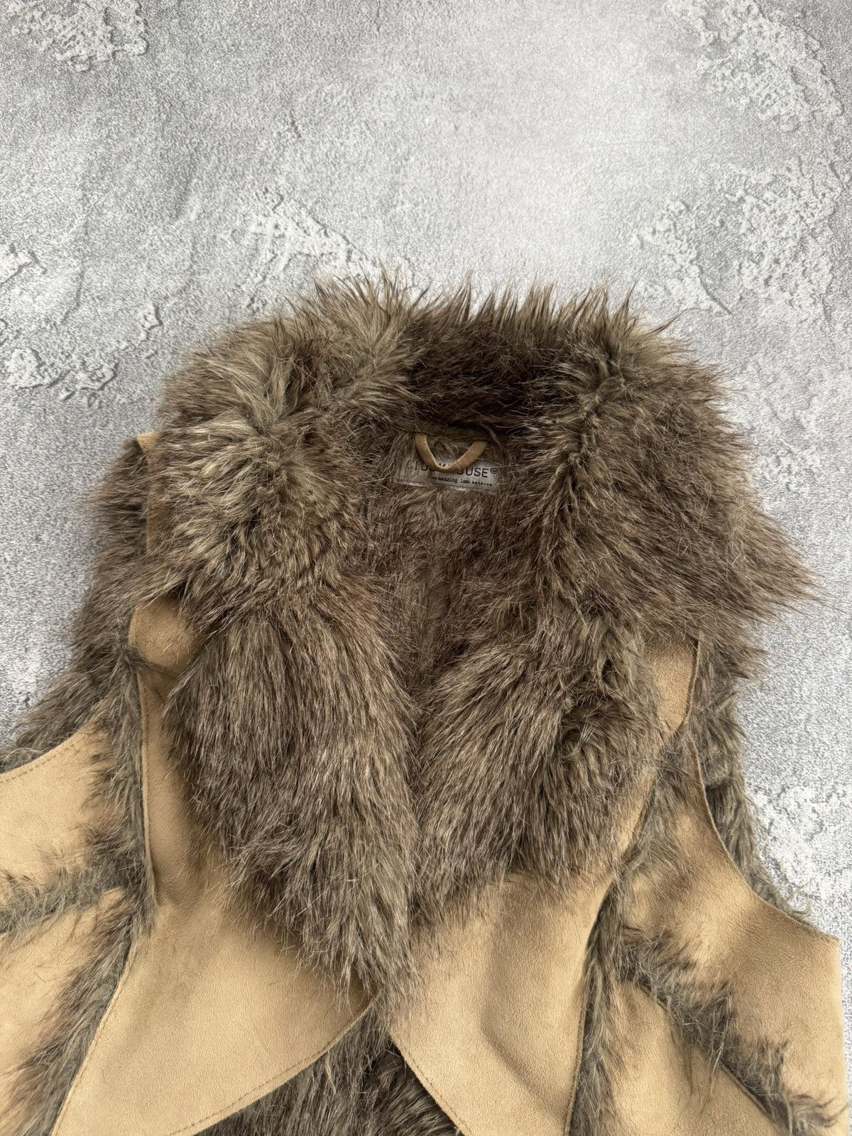 Hysteric Glamour Retro Vest Faux Fur sleeveless jacket if six was nine Y2K Size XL / US 12-14 / IT 48-50 - 2 Thumbnail