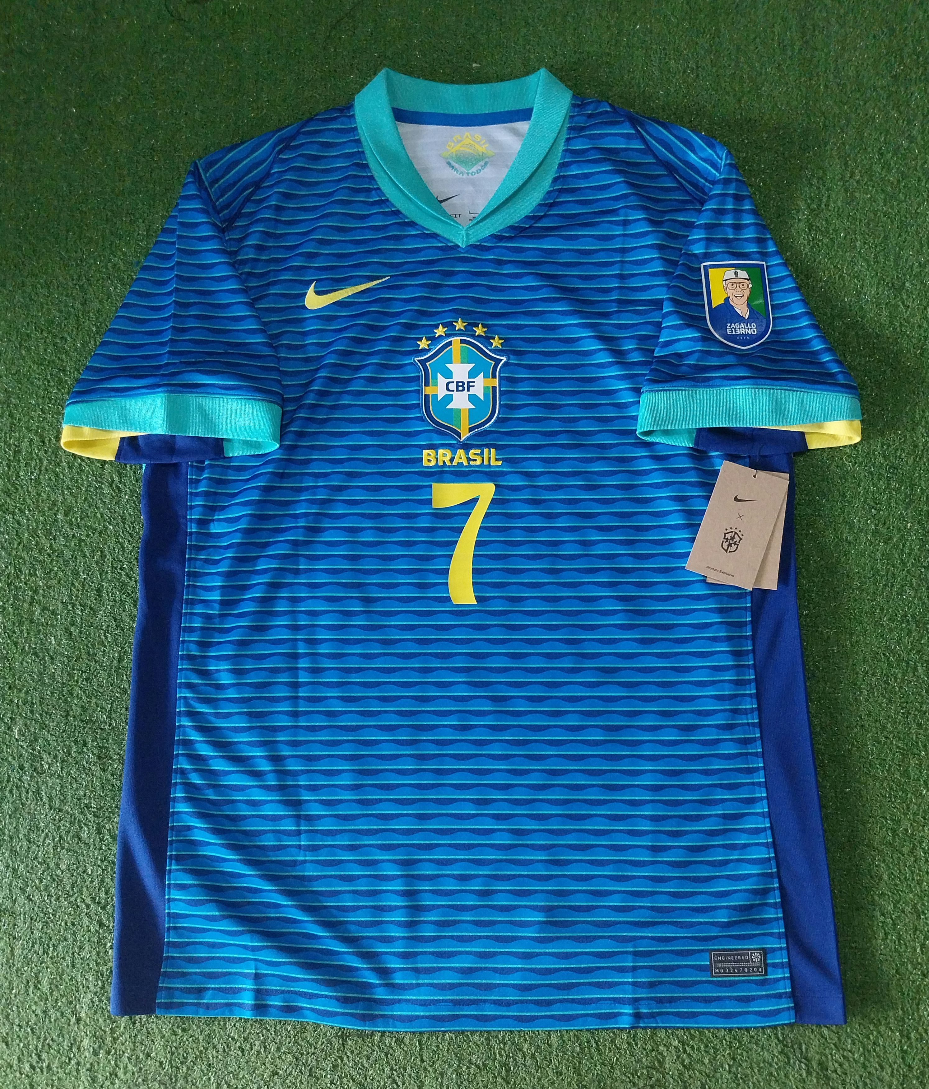Nike Brazil away 2024 vini jr jersey football Size US L / EU 52-54 / 3 - 1 Thumbnail