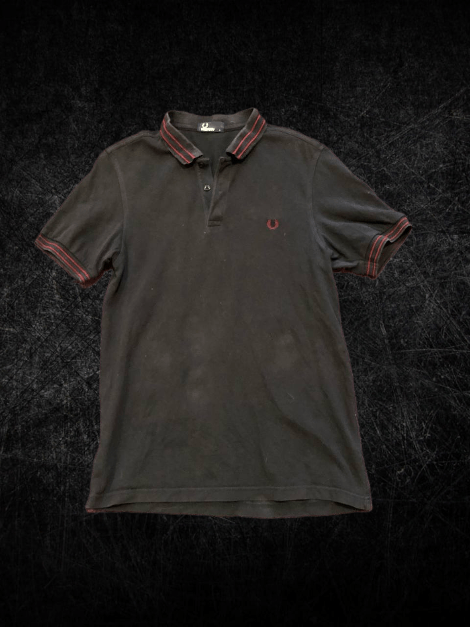 Logo Black Polo Fred Perry Y2K Streetwear Vintage T-Shirt