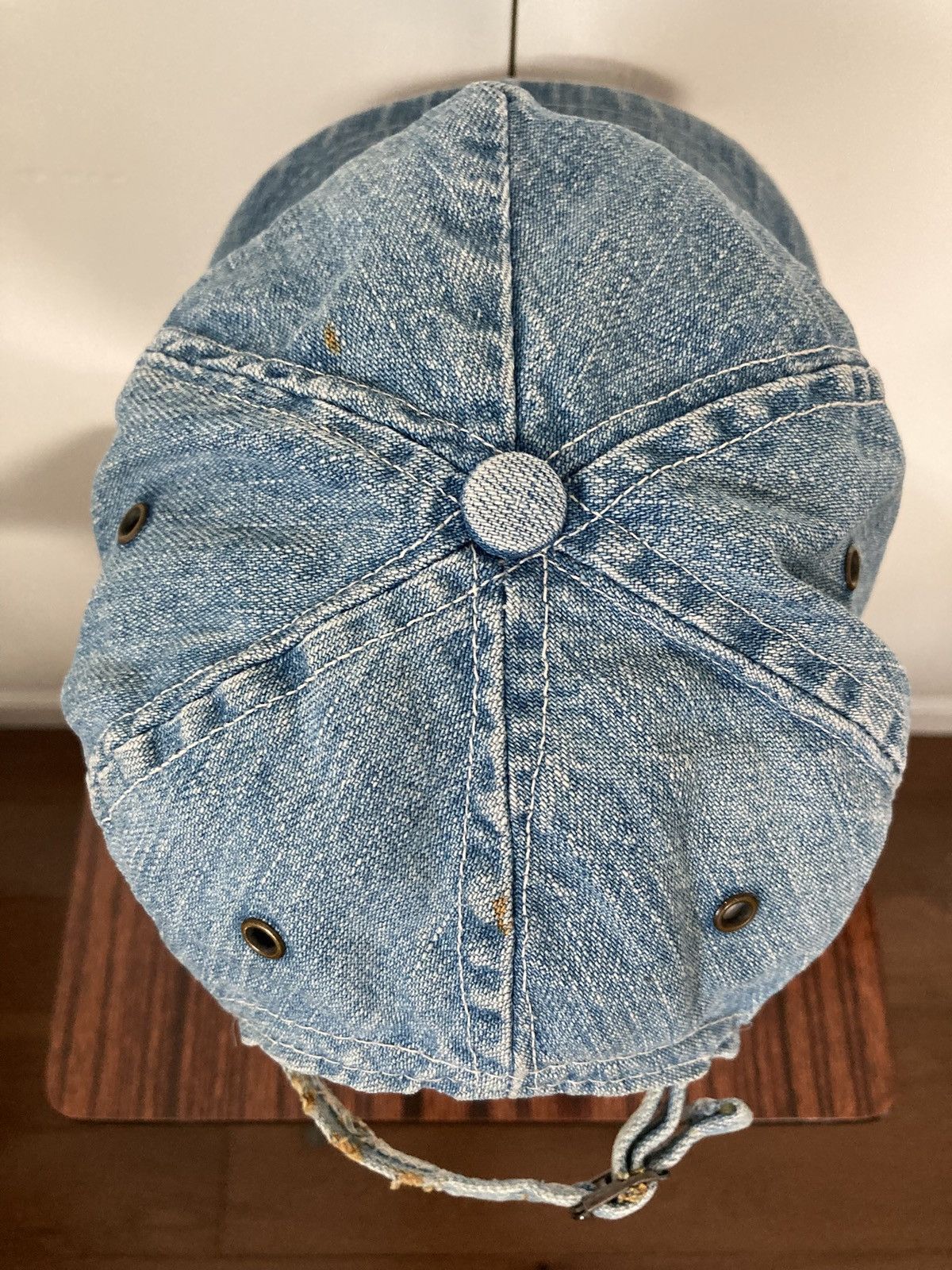 Gap GAP DENIM JEANS HAT CAP STRAP BACK VINTAGE 1980s 1990s 90s Size ONE SIZE - 8 Thumbnail