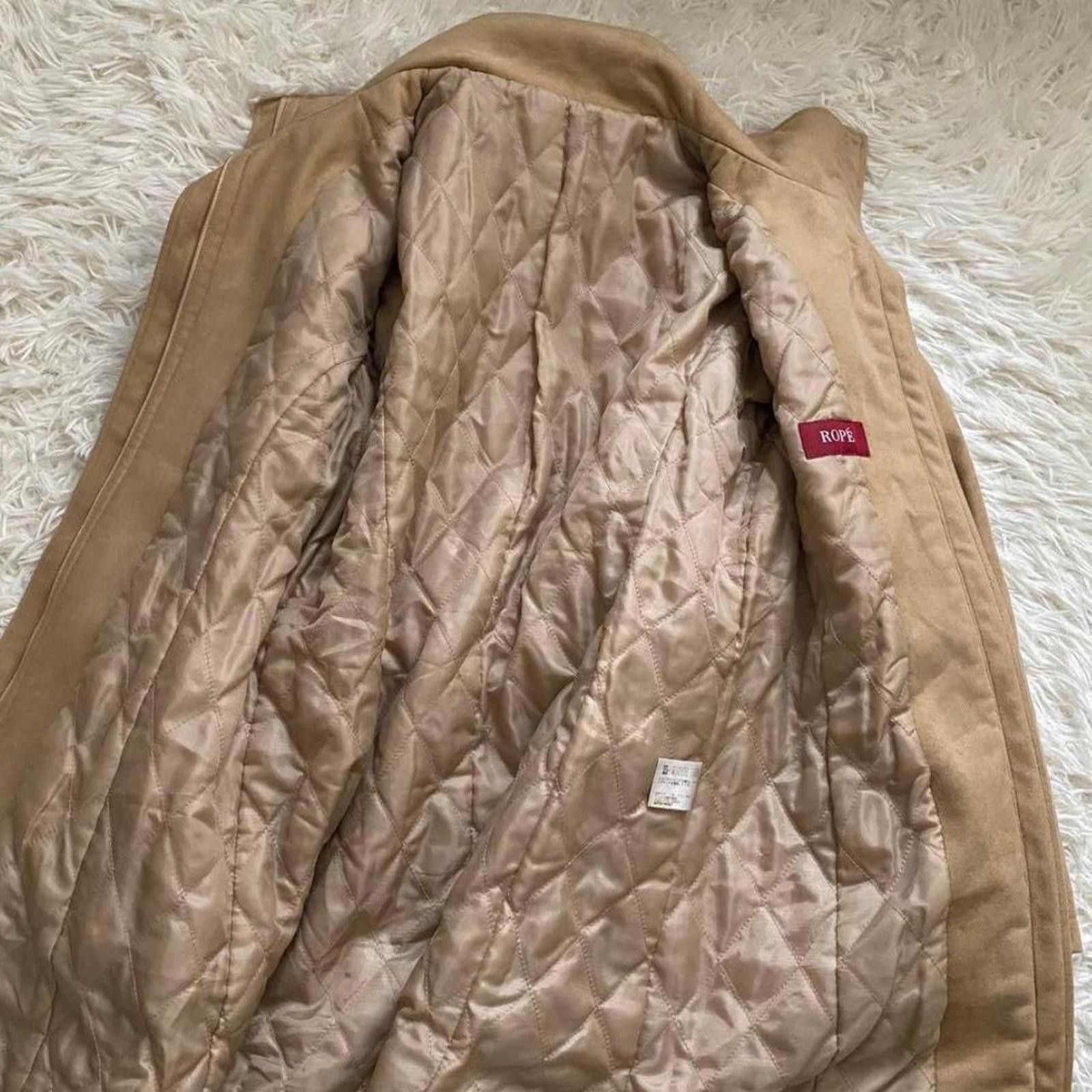 Other Whimsy core preppy style beige slim suede coat / jacket Size S / US 4 / IT 40 - 3 Thumbnail