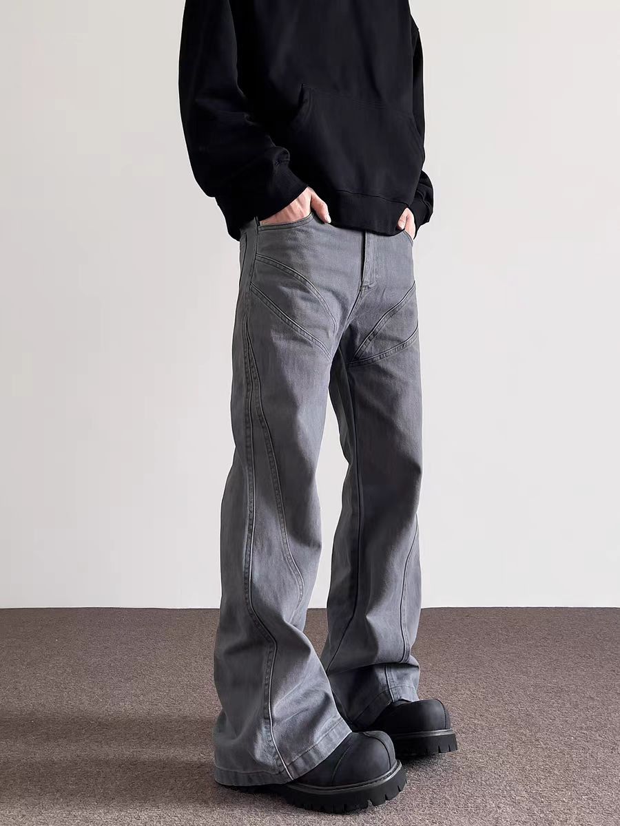 Japanese Brand × Vintage High Street Vintage Micro Flare Work Casual Pants Size US 32 / EU 48 - 2 Thumbnail