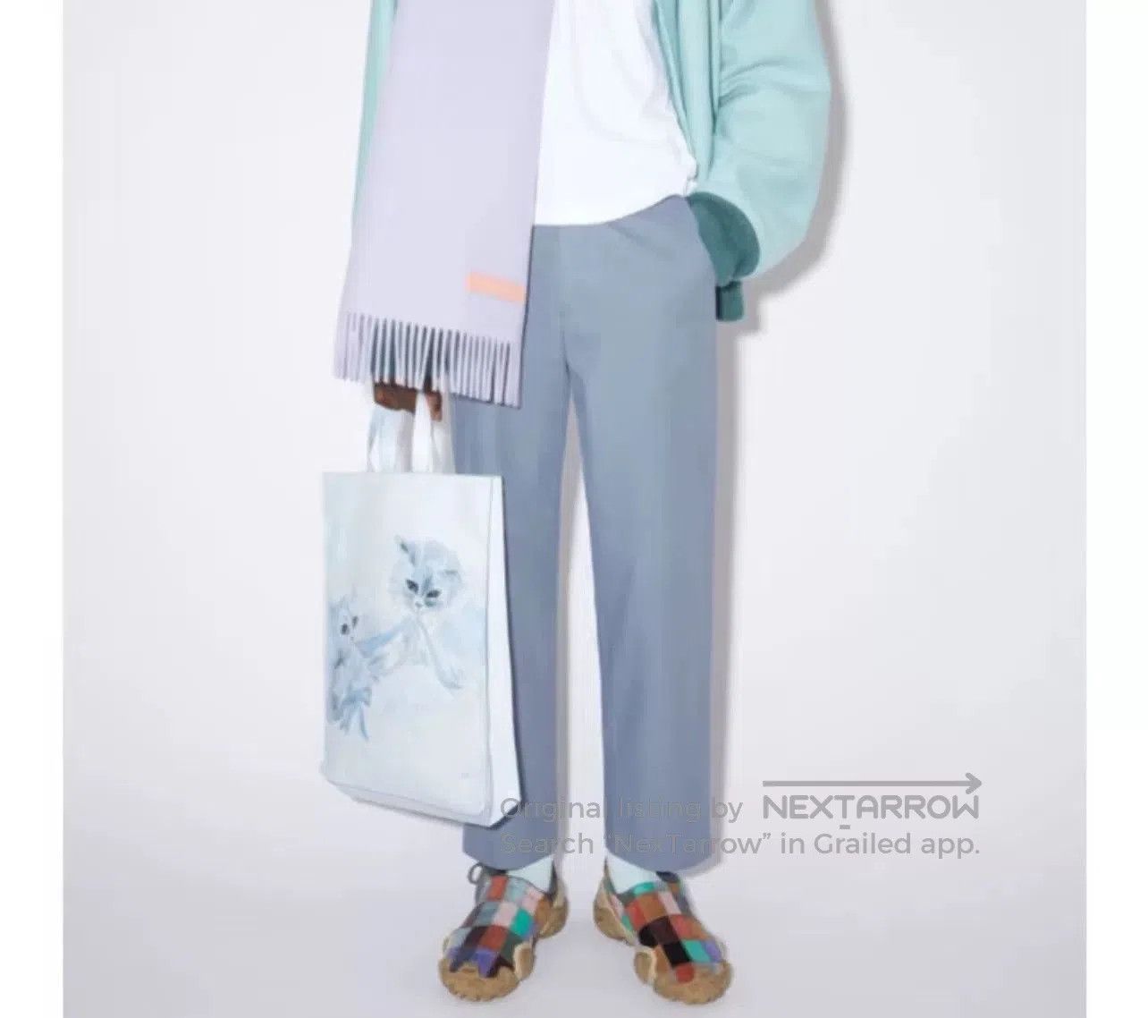 Acne Studios Acne Studios Cat Print Tote Bag. Size ONE SIZE - 2 Thumbnail