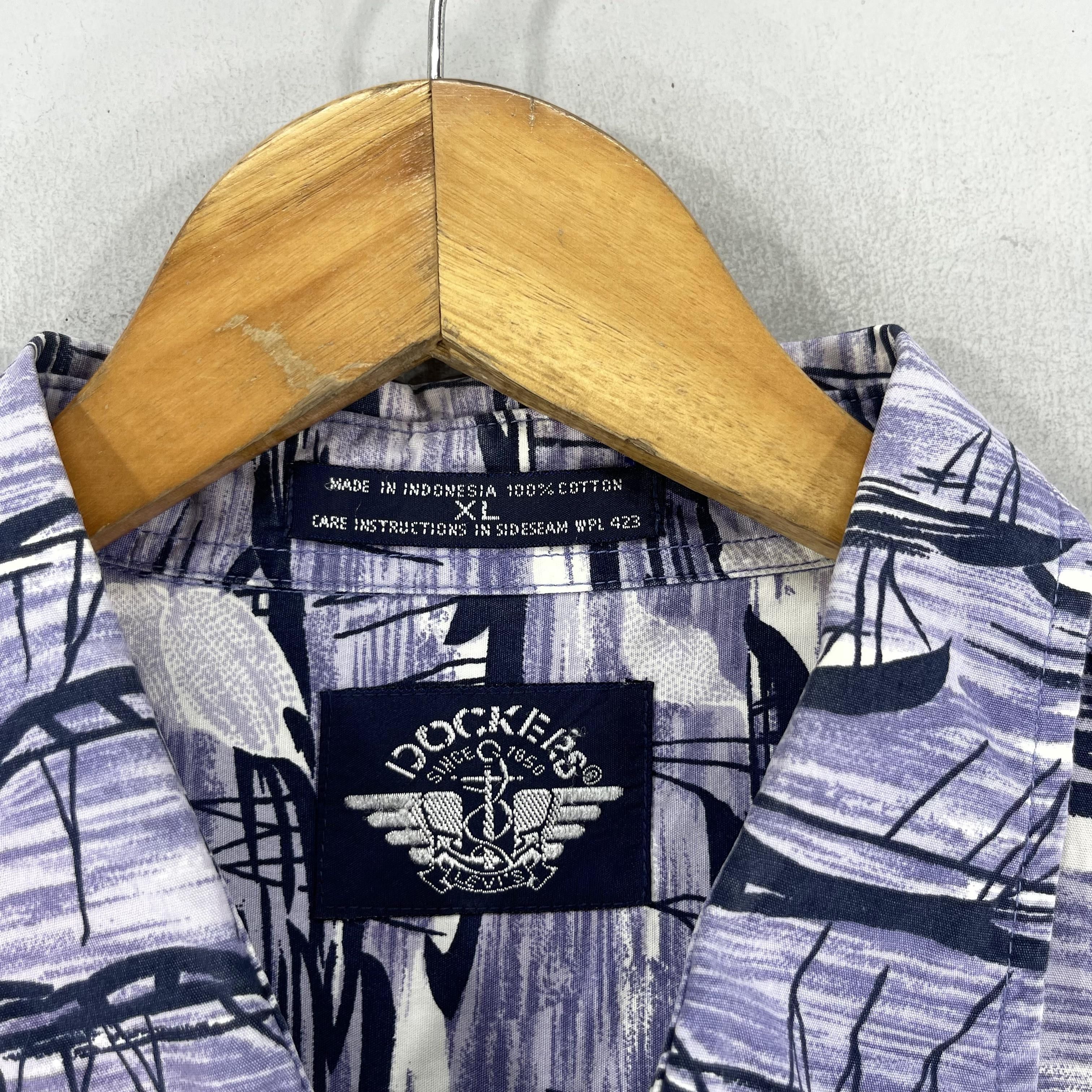 Dockers × Vintage DOCKERS Honolulu Beach Sailing Hawaii Shirt Button Up Size US XL / EU 56 / 4 - 5 Thumbnail