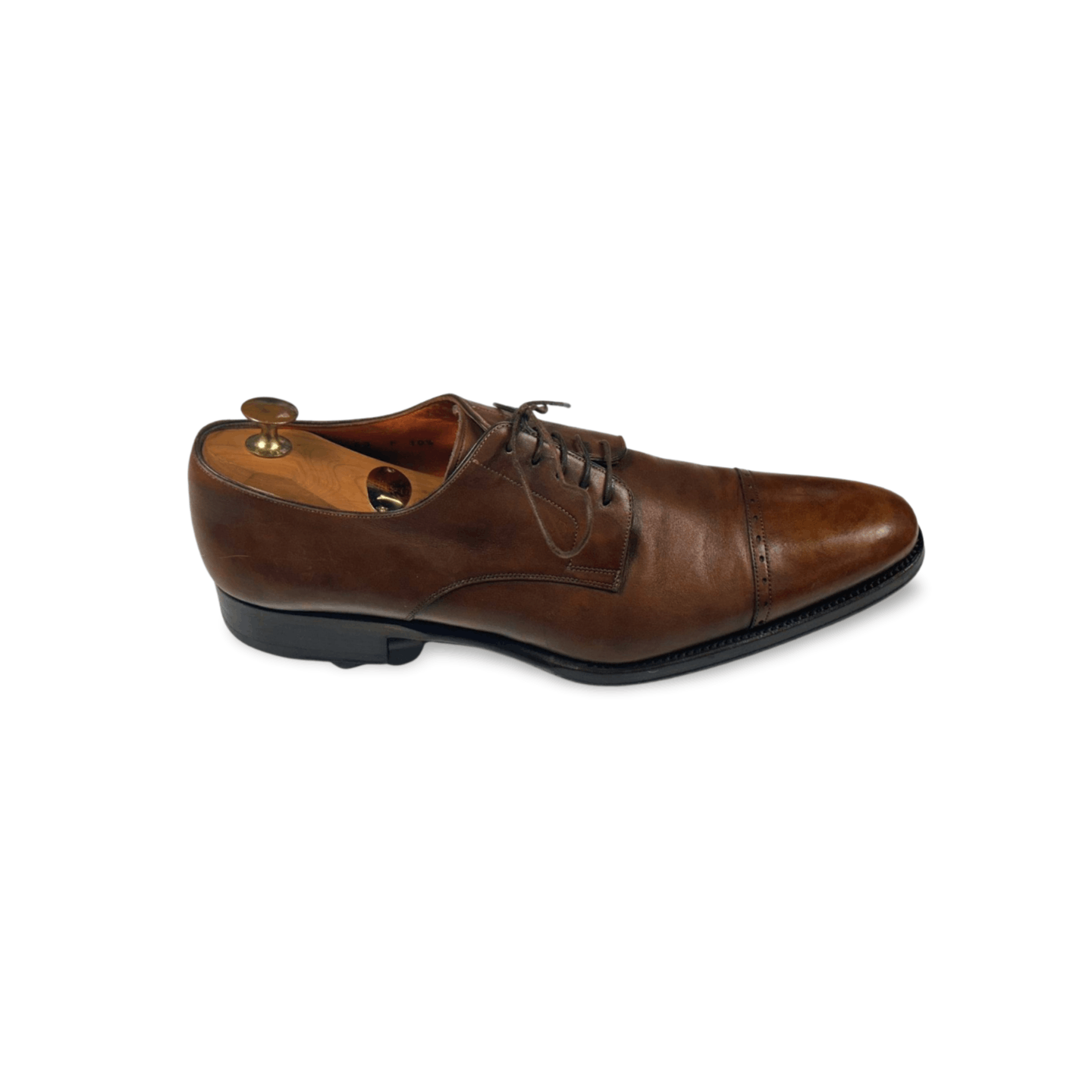 Santoni Derby Brogue 10.5 UK 11.5 US 45 Leather Dress Shoes