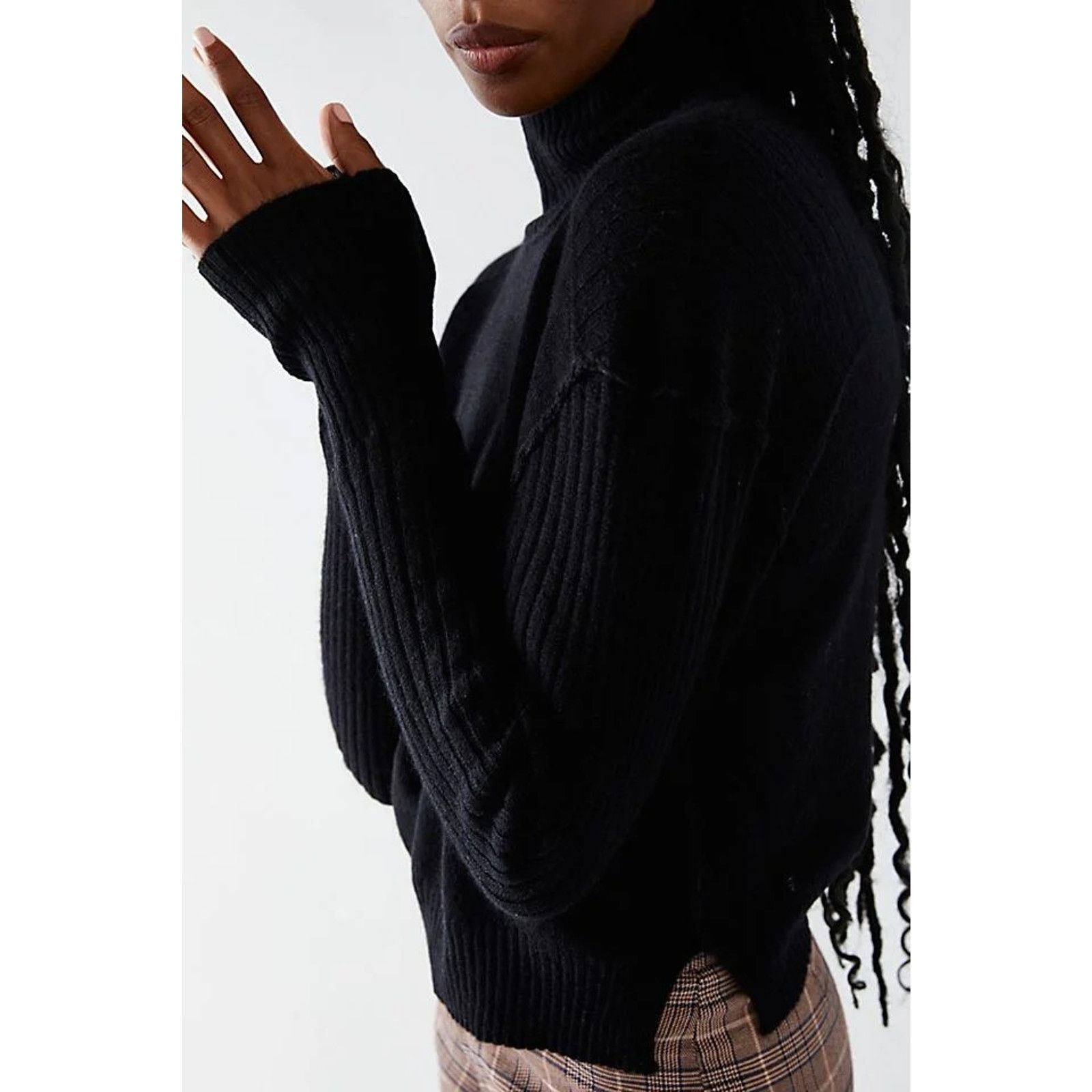 Free People Free People Aubrey Cashmere Turtleneck Sweater $158 XS Black Size XS / US 0-2 / IT 36-38 - 3 Thumbnail