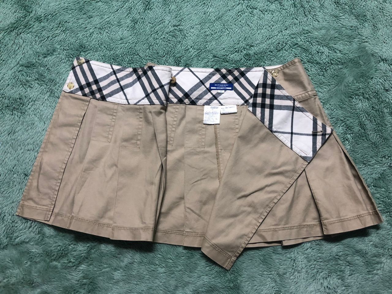 Burberry Burberry Blue Label Mini Skirt Brown Size 27" / US 4 / IT 40 - 1 Thumbnail