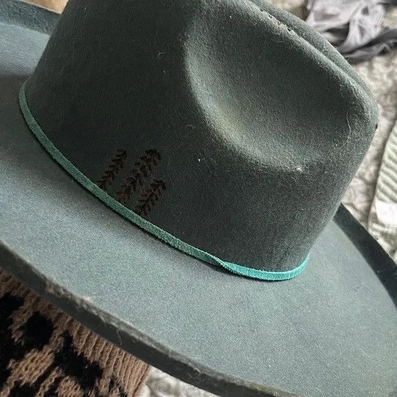 Other Custom Burned felt hat Size L Size ONE SIZE - 2 Thumbnail