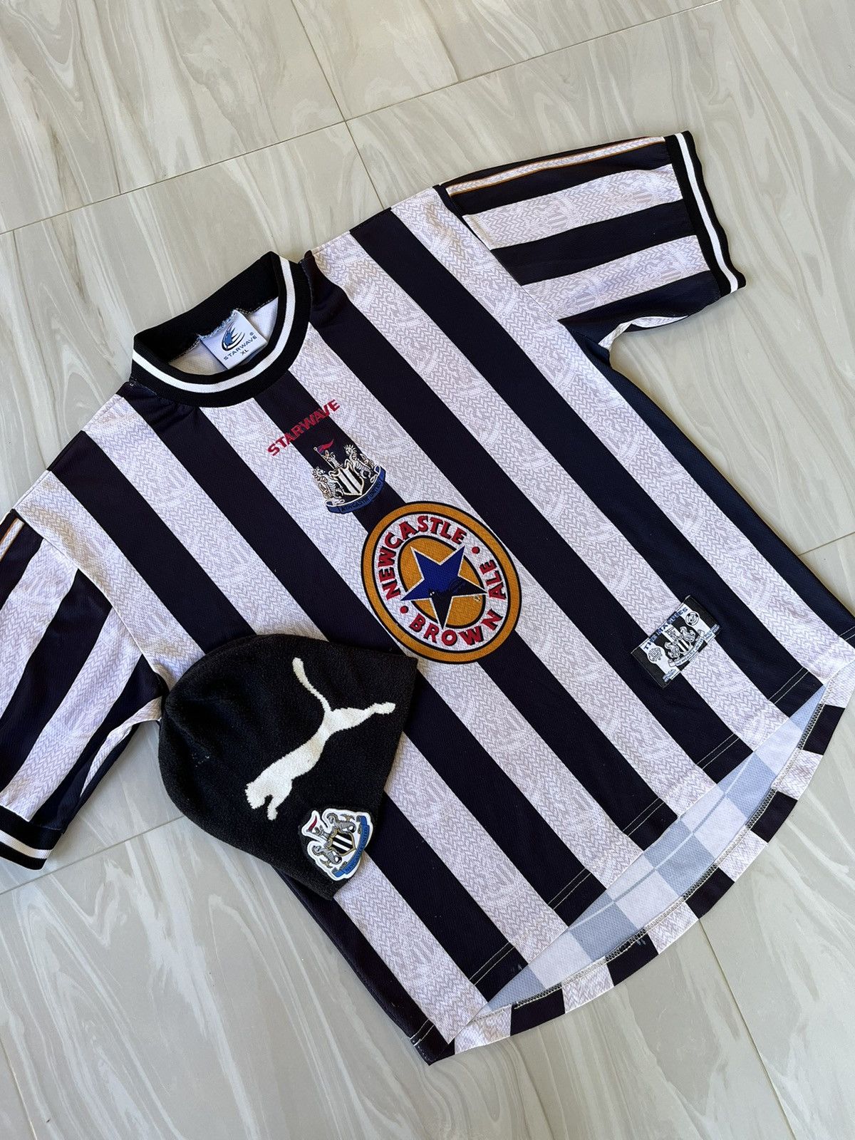 Vintage For both Vintage Newcastle jersey thaiold 90s & Beanie Size US XL / EU 56 / 4 - 1 Thumbnail