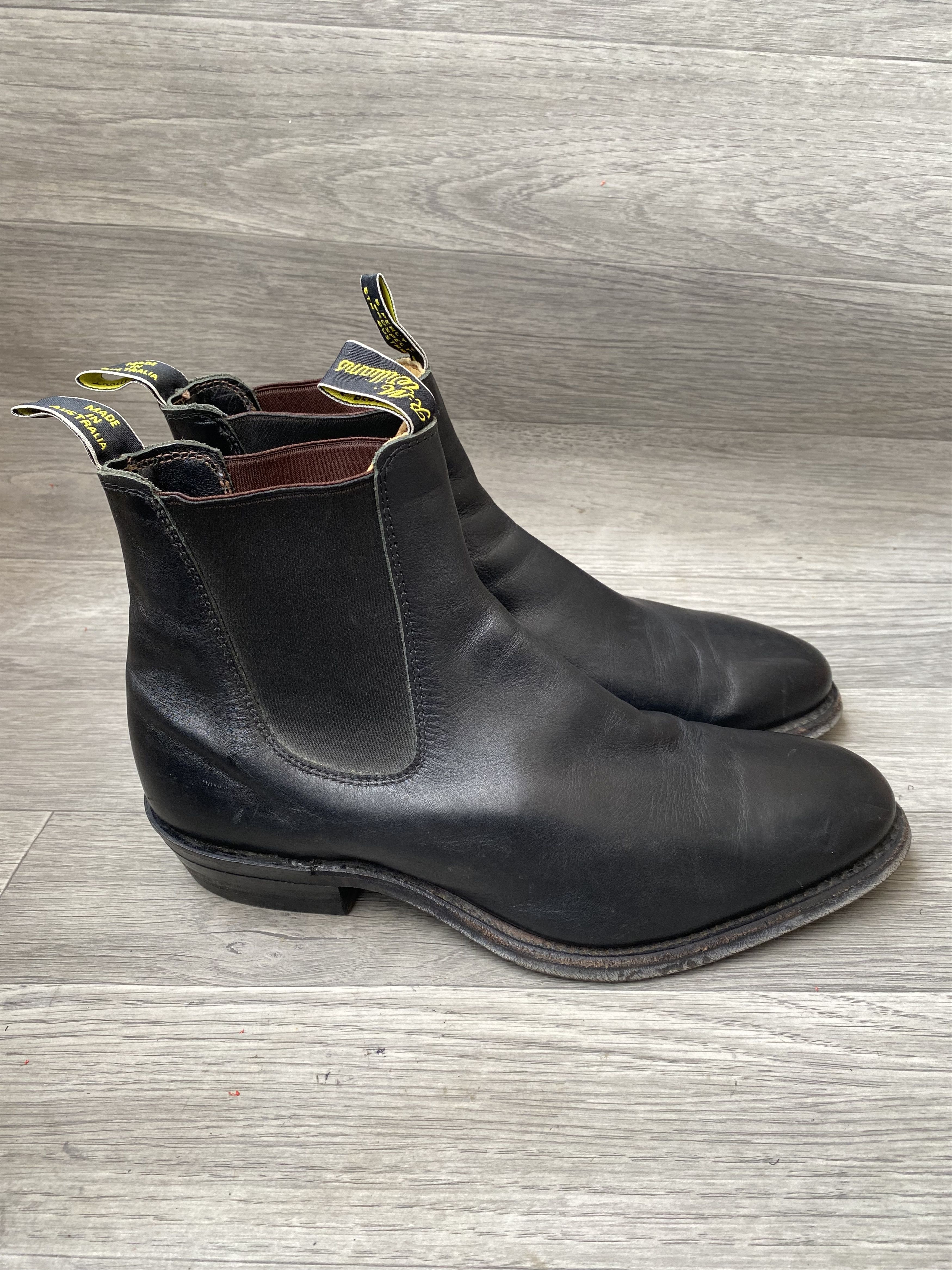 R.M. Williams Rm william chelsea black leather boots uk 10G Size US 11 / EU 44 - 9 Thumbnail