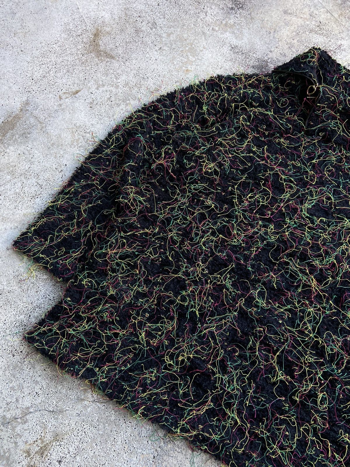 Vintage Archive Comme Des Garcons Style Look Shaggy Fringe Jumper Size US M / EU 48-50 / 2 - 3 Thumbnail