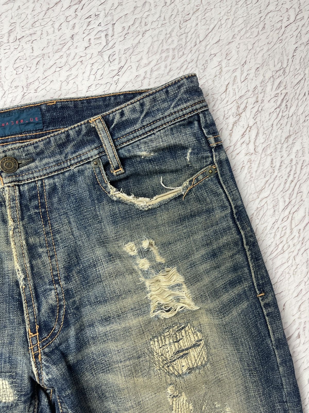 Japanese Brand × RAGEBLUE Rageblue Japanese distressed vintage denim jeans pants Size US 32 / EU 48 - 11 Thumbnail