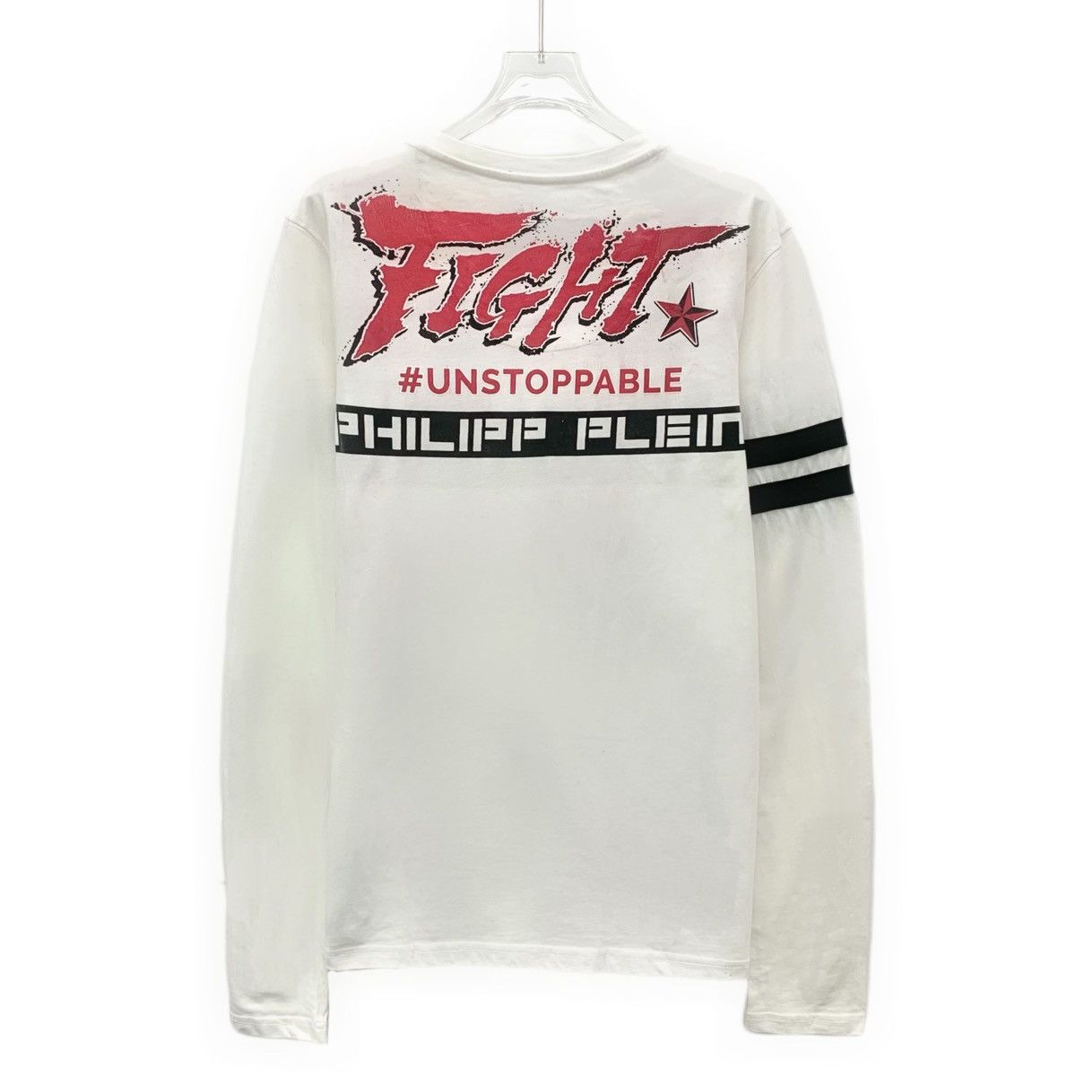 Philipp Plein Philipp Plein White Cartoon Print Long Sleeve T-Shirt K26Wx Size US M / EU 48-50 / 2 - 2 Thumbnail