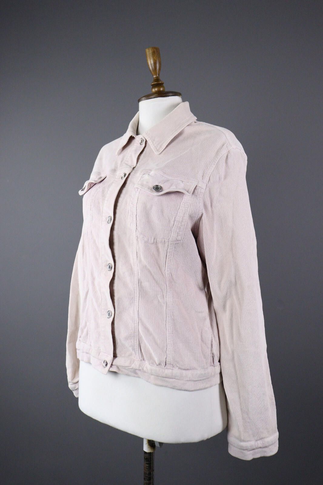 Designer Marc Cain Pink Corduroy Blazer Overshirt Jacket Size 5 Size M / US 6-8 / IT 42-44 - 4 Thumbnail