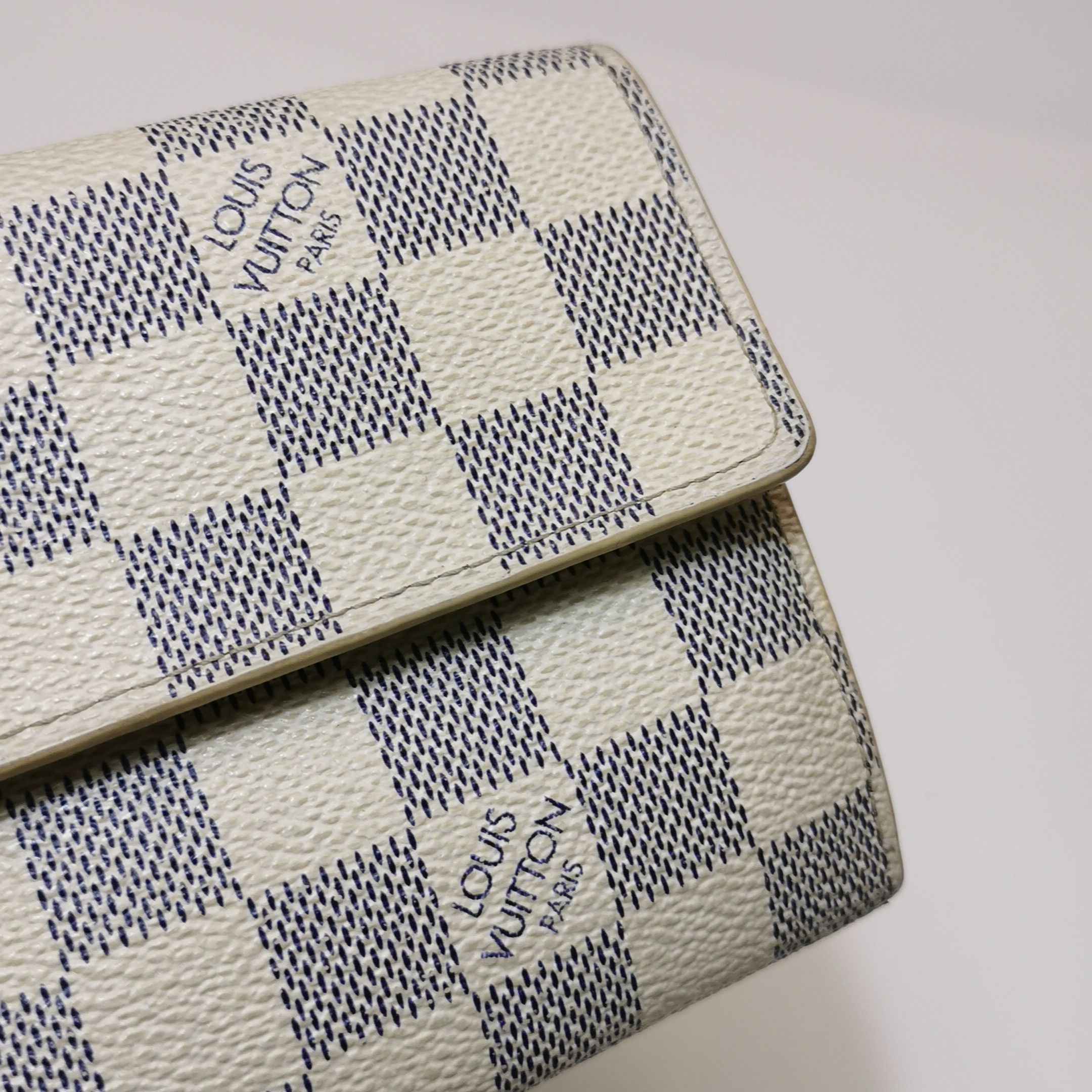 Louis Vuitton Louis Vuitton (LV) Sarah leather checkerboard snap wallet - Size ONE SIZE - 6 Thumbnail