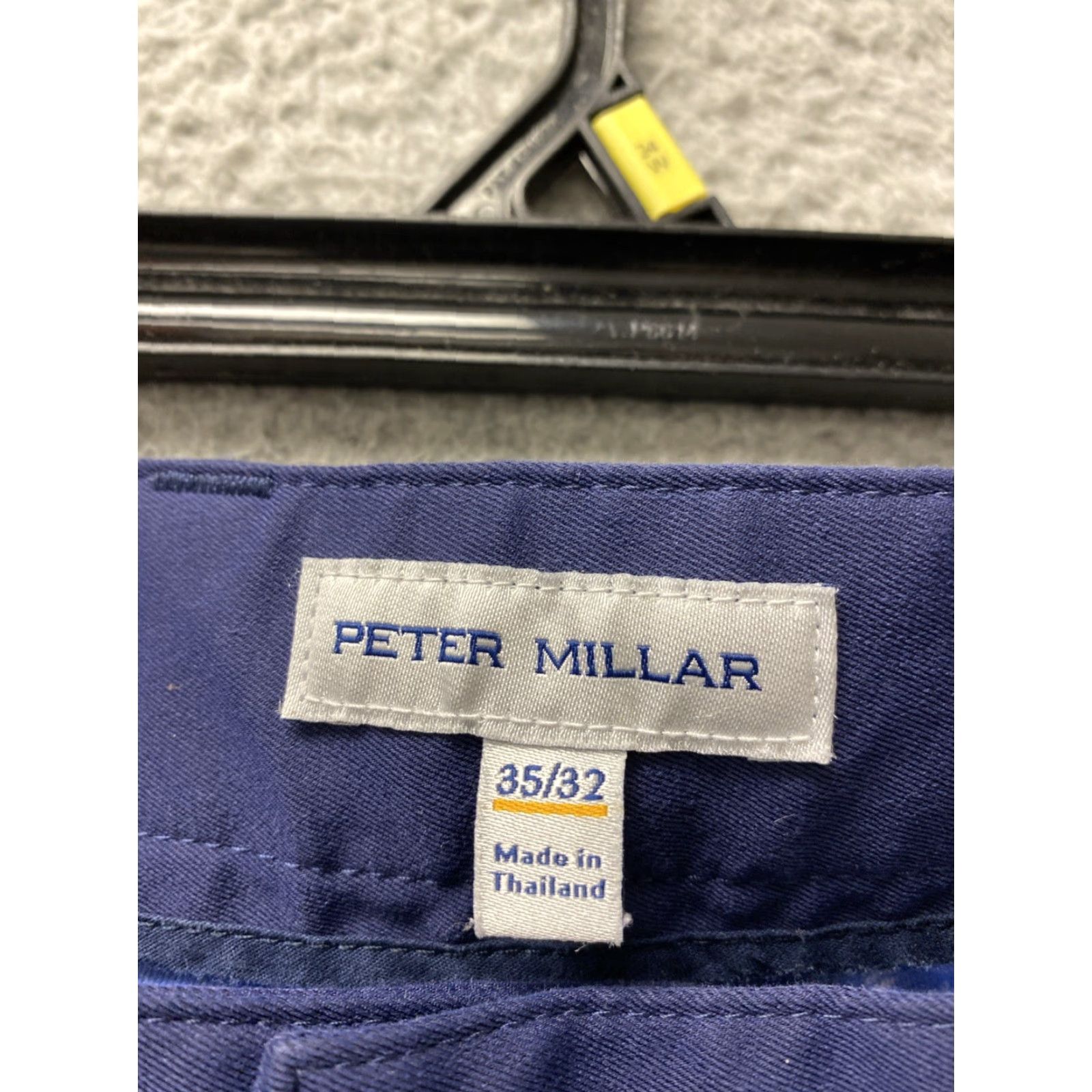 Peter Millar PETER MILLAR Mens Golf Pants 5-Pocket Signature Sateen Navy 35 x 30 Mens, Regular, 5-Pocket, Navy, Golf Pants Size US 38 / EU 54 - 4 Thumbnail