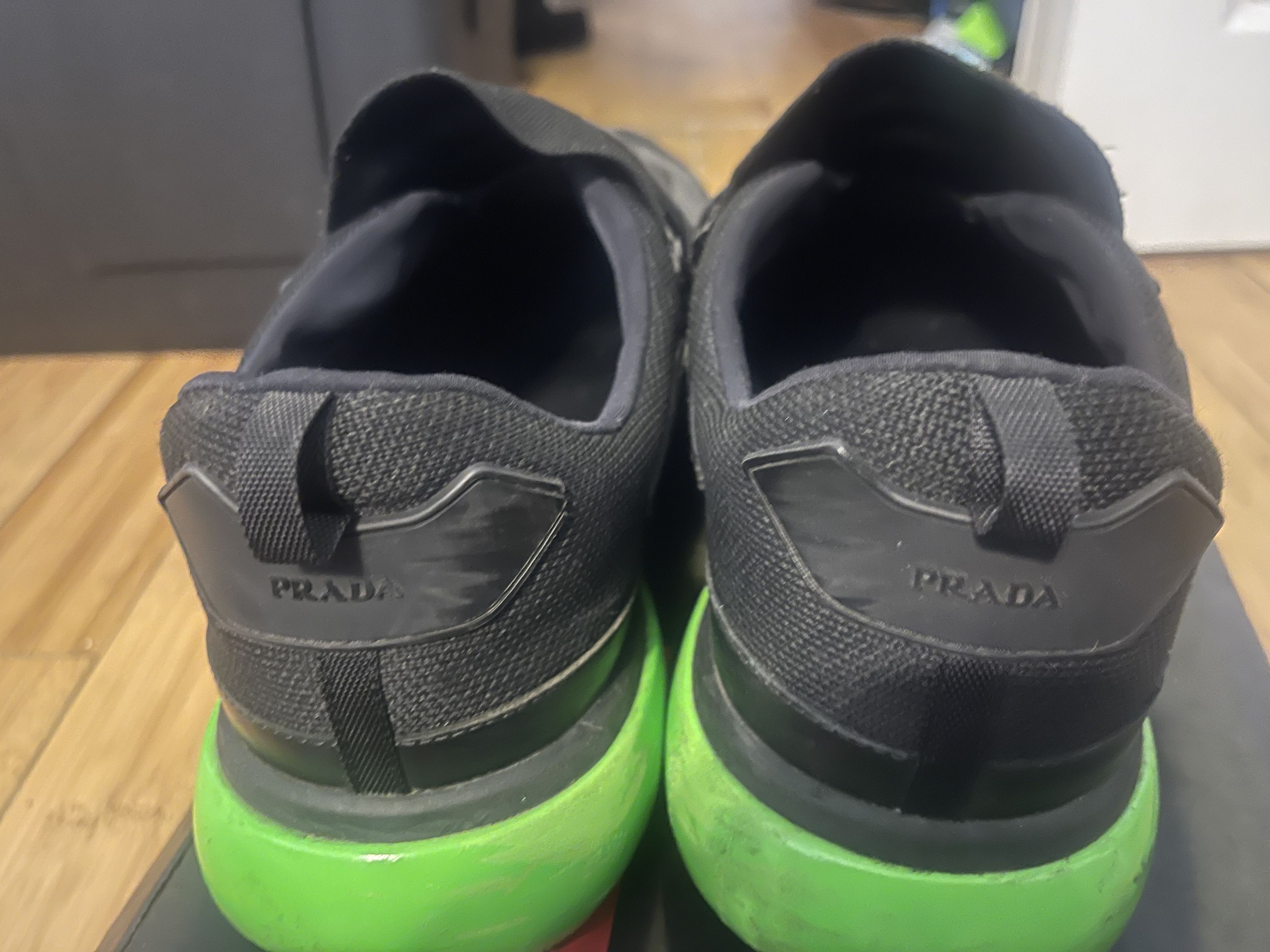 Prada Prada Sneaker Cloudburst Black Lime Green Size US 13 / EU 46 - 3 Thumbnail